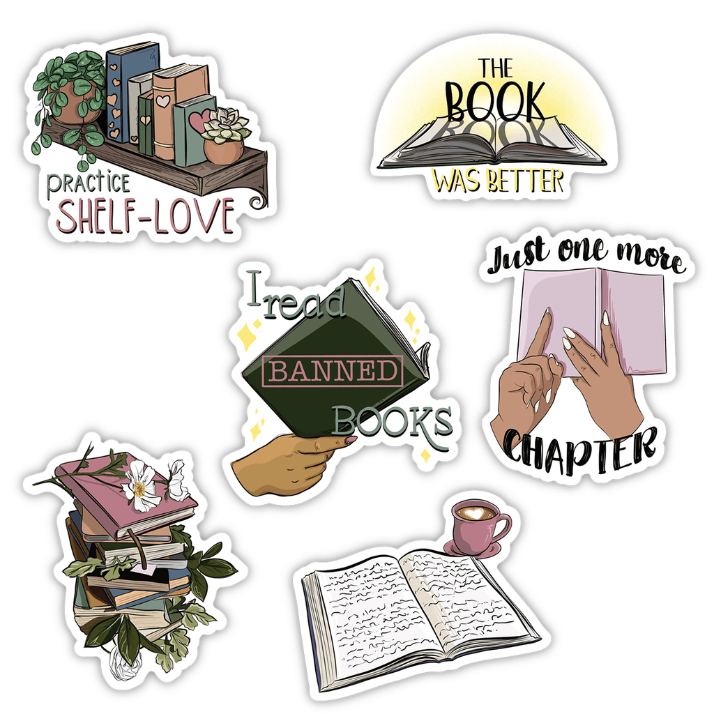 Books Banner Sticker Book Stickers & Literary Stickers – Page 4 – Big Moods