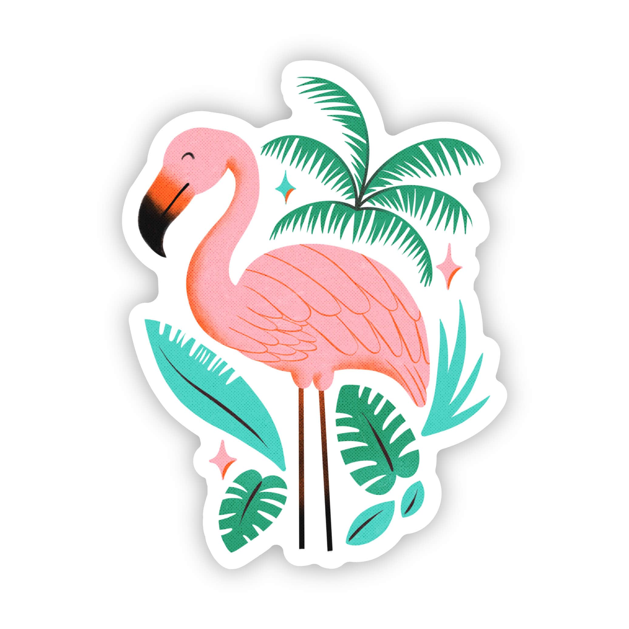 Spring Flamingo Sticker – Big Moods