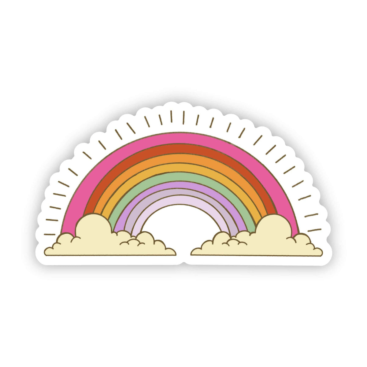 Retro Rainbow Sticker – Big Moods