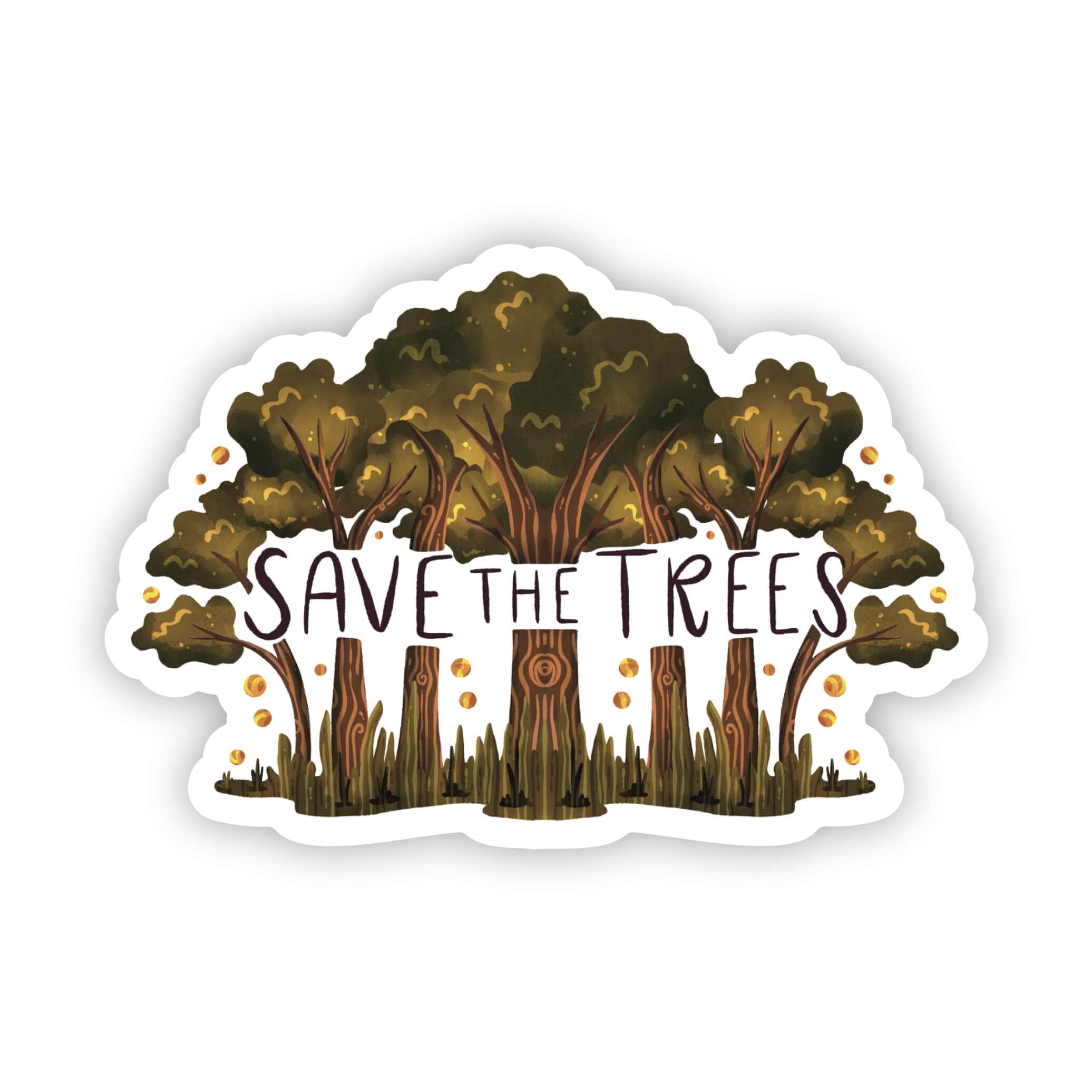 Save the trees sticker – Big Moods