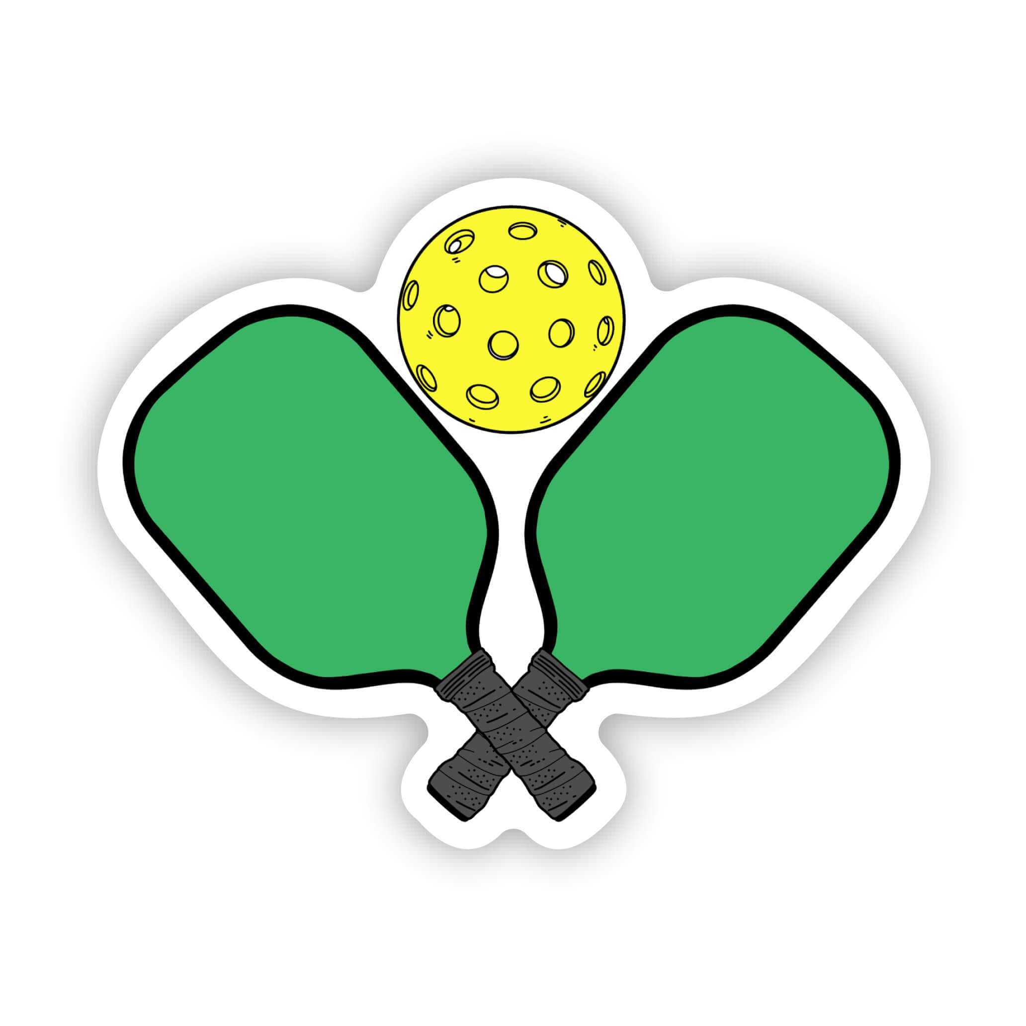 Pickleball Racket Clipart Pickleball Paddles Sticker โ Big Moods