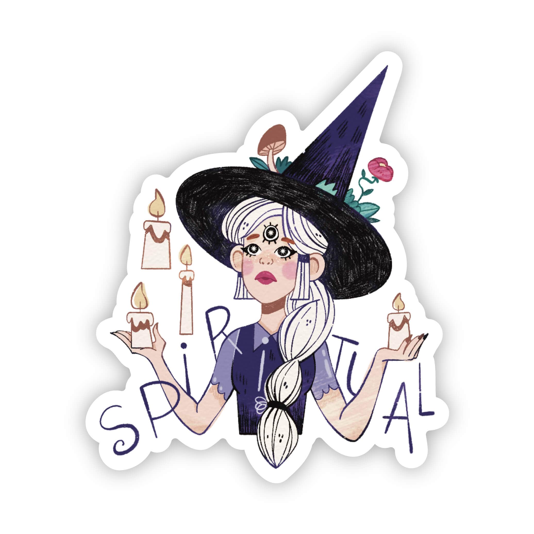 New Witch Sticker Decal – 9x9 Cm, Matte Finish, For Car Windows Or Body