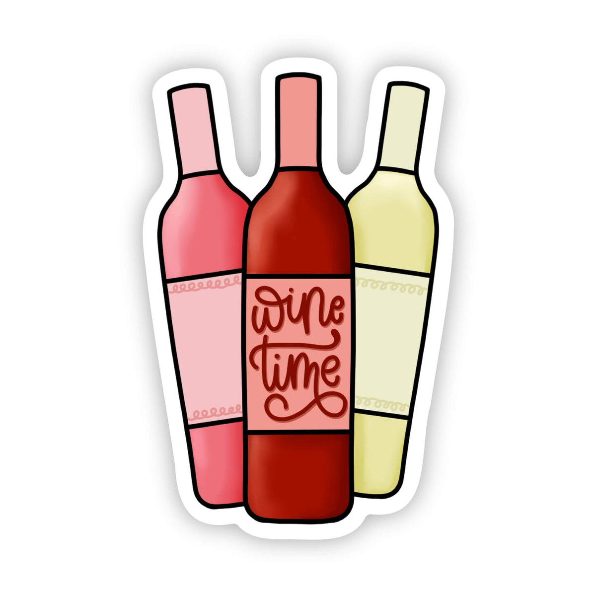"Wine Time" Sticker Big Moods