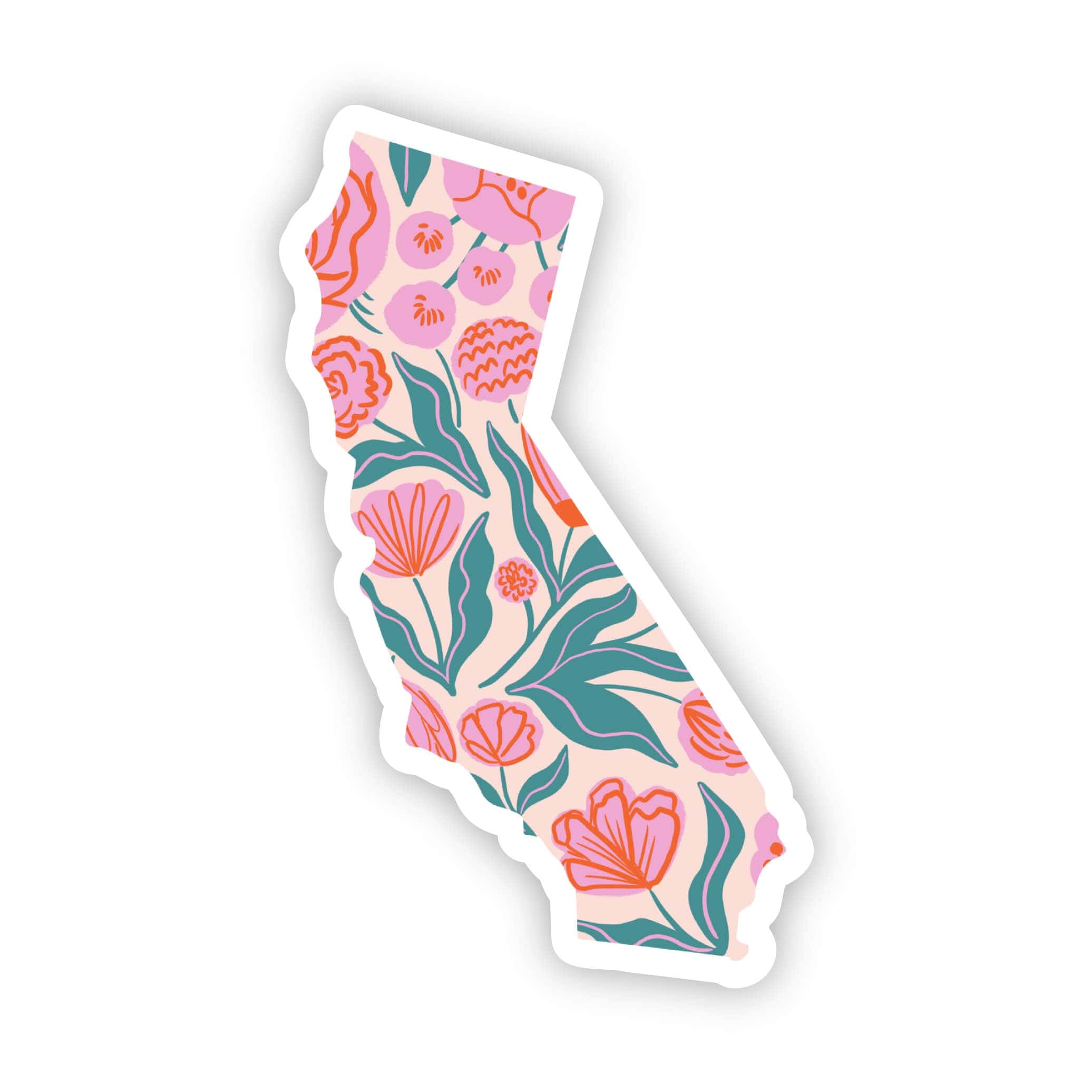 California Sticker - Elegant Floral – Big Moods