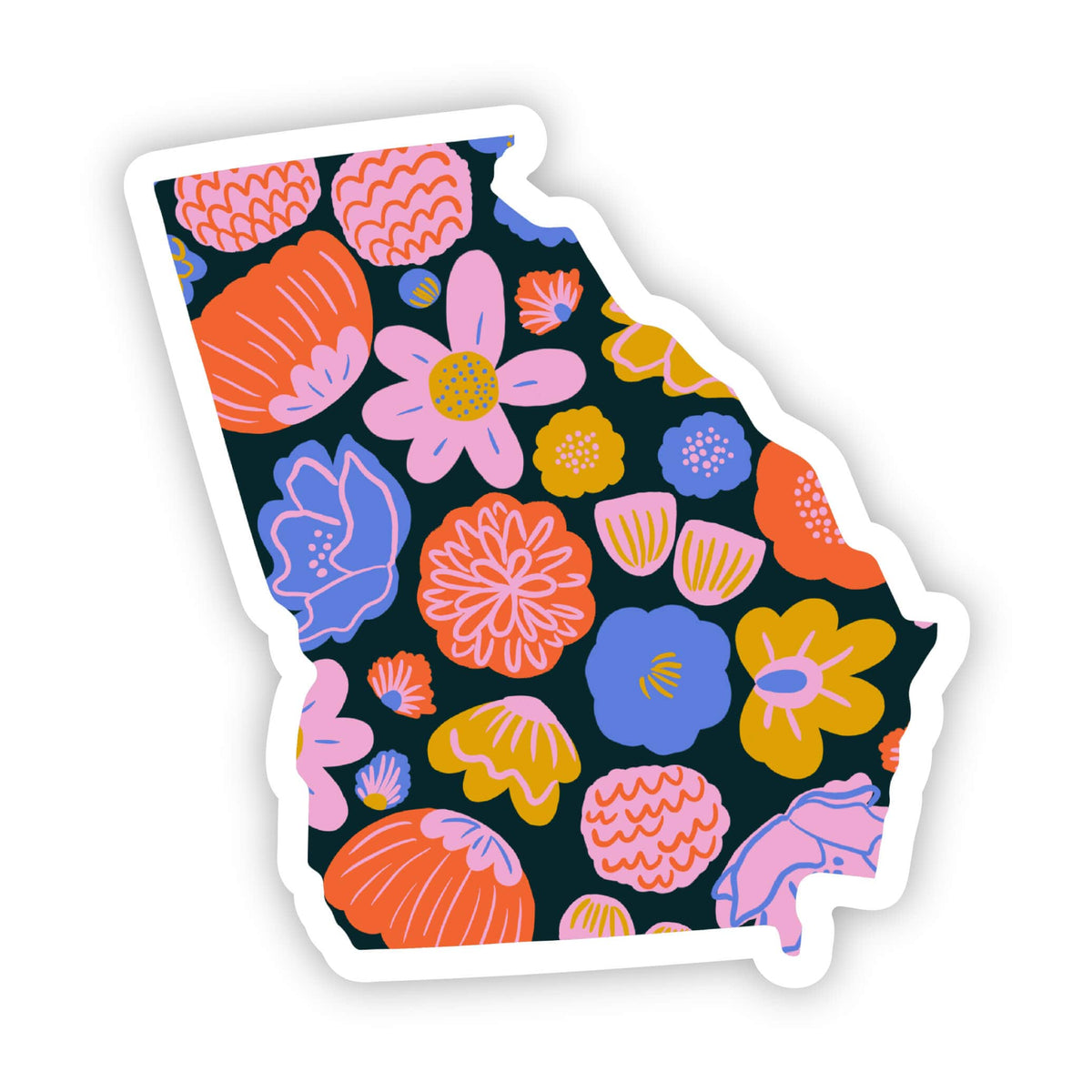 Georgia Sticker - Colorful Flower – Big Moods
