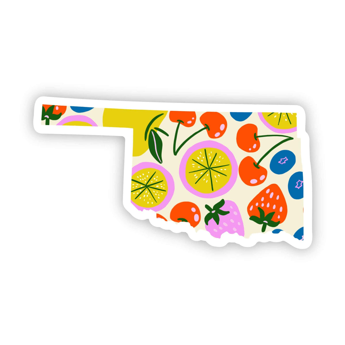 Oklahoma Sticker - Cute Fruits – Big Moods