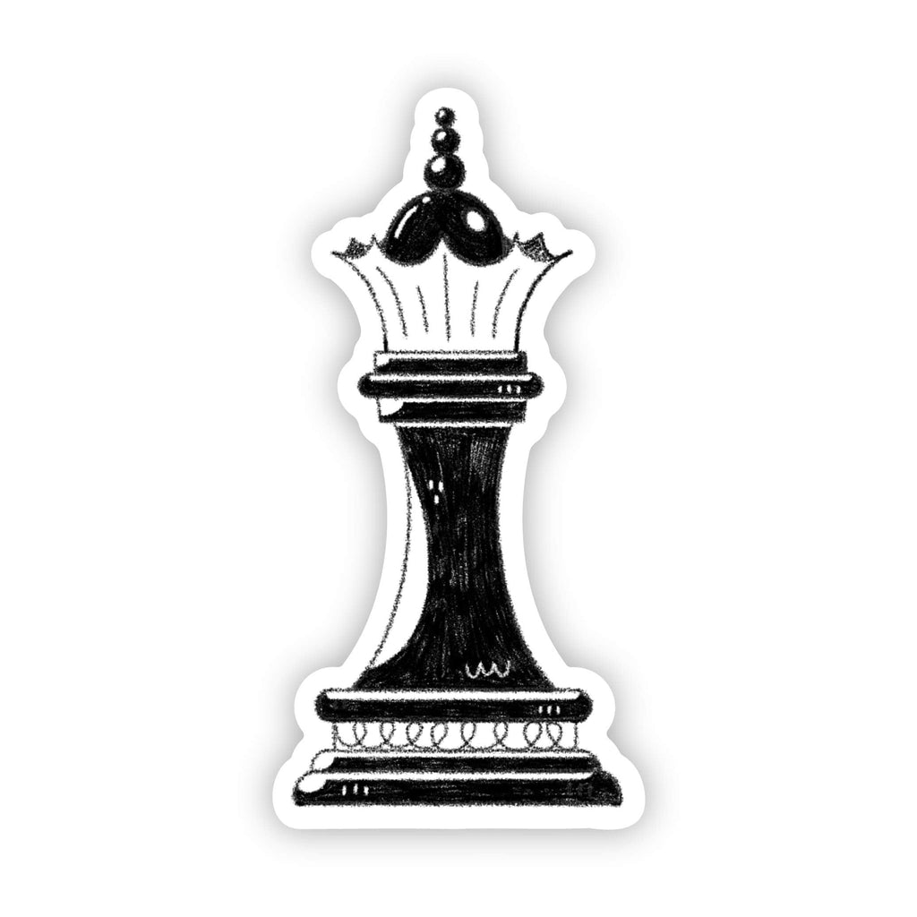 Chess Car Sticker Queen Chess Sticker (Black) – Big Moods