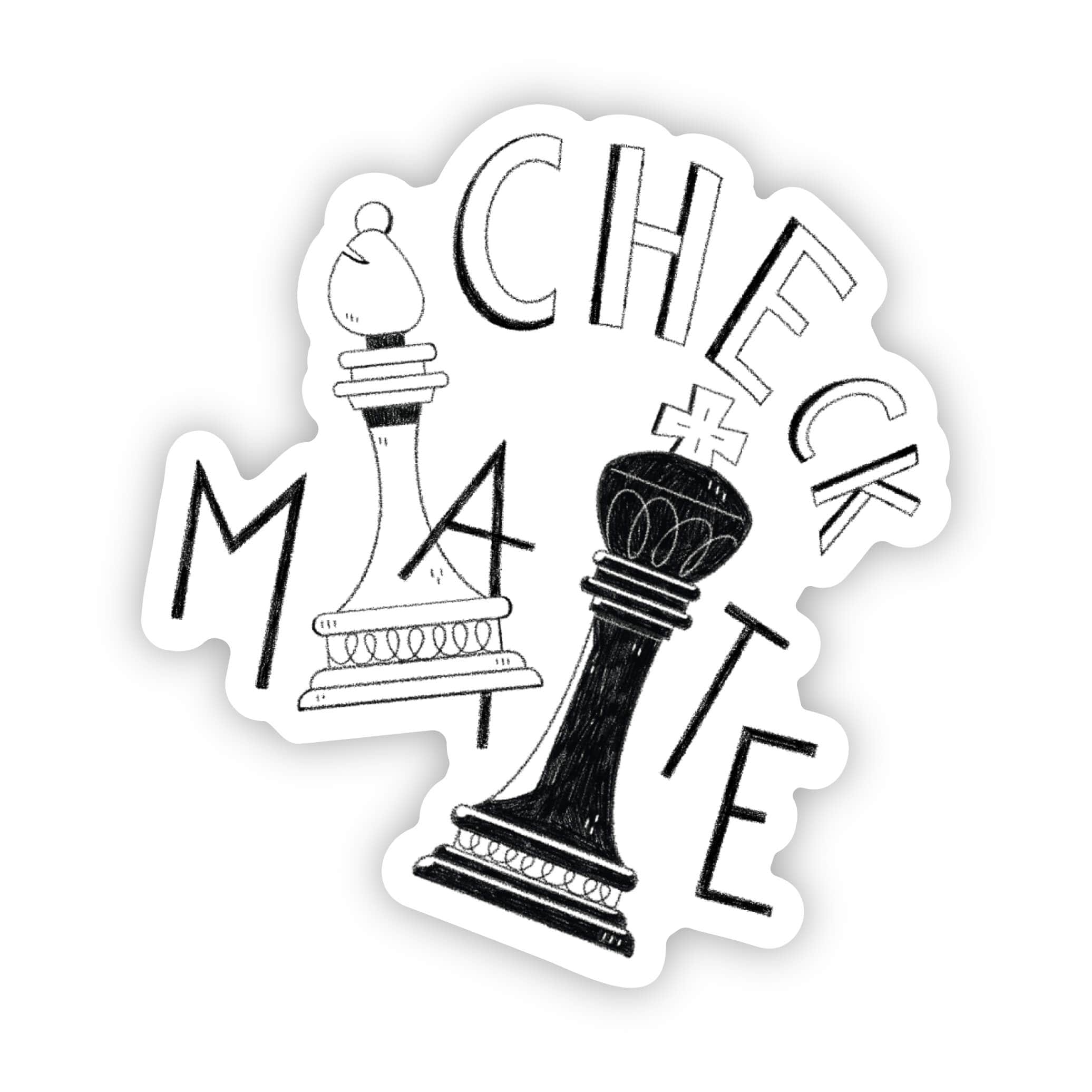 Checkmate Racing Sticker Checkmate sticker – Big Moods