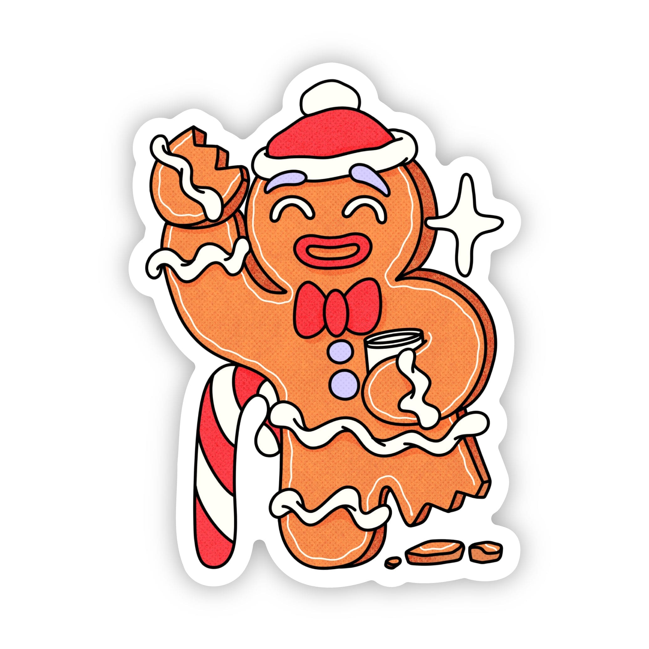 Dabbing Gingerbread Man' Water Bottle