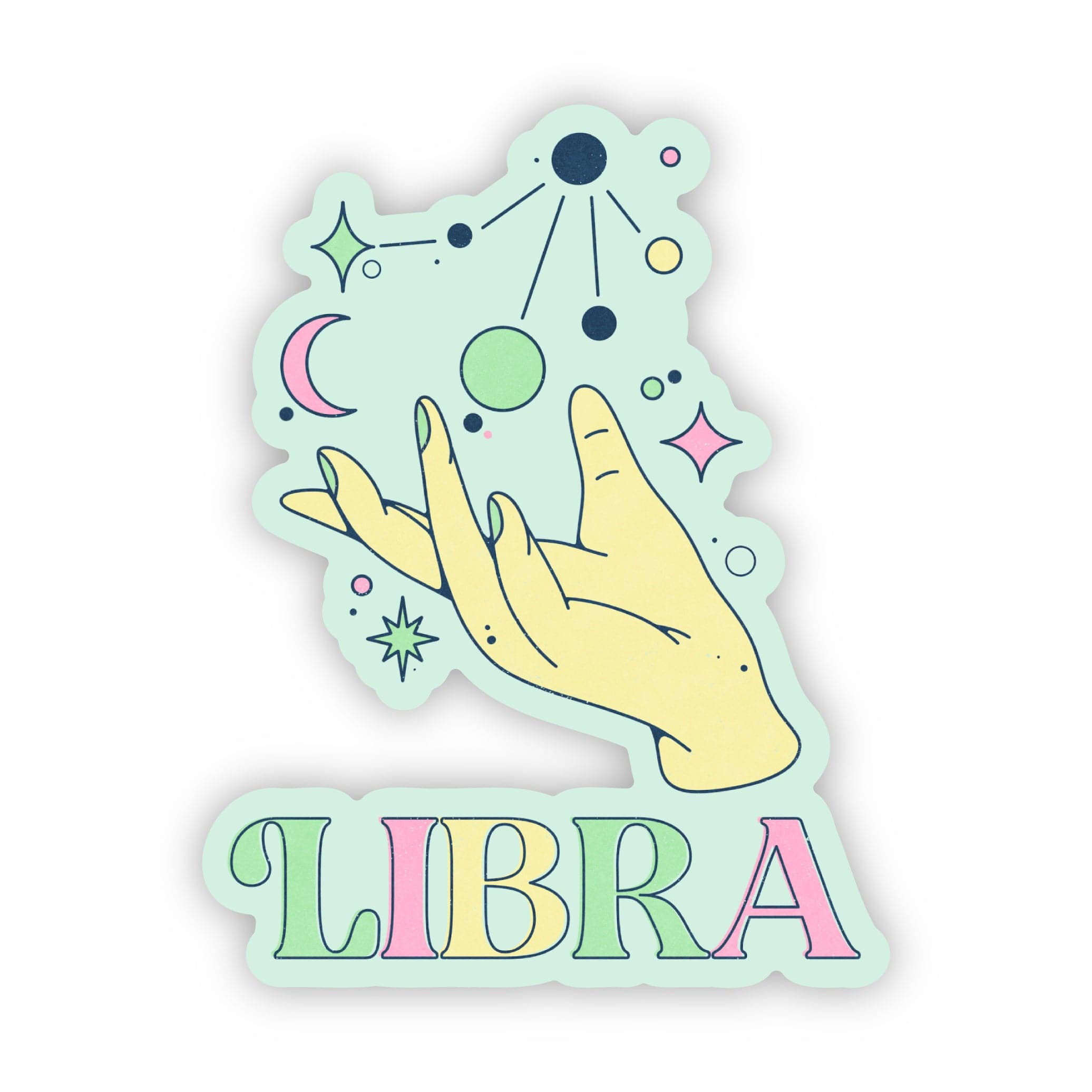 Libra Astrology Sign Sticker – Big Moods