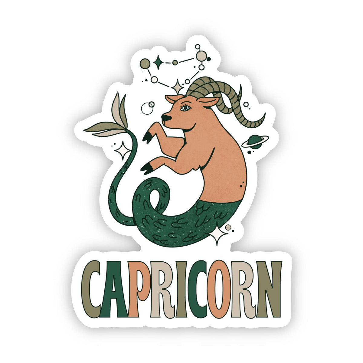 Capricorn Zodiac Sign Sticker – Big Moods