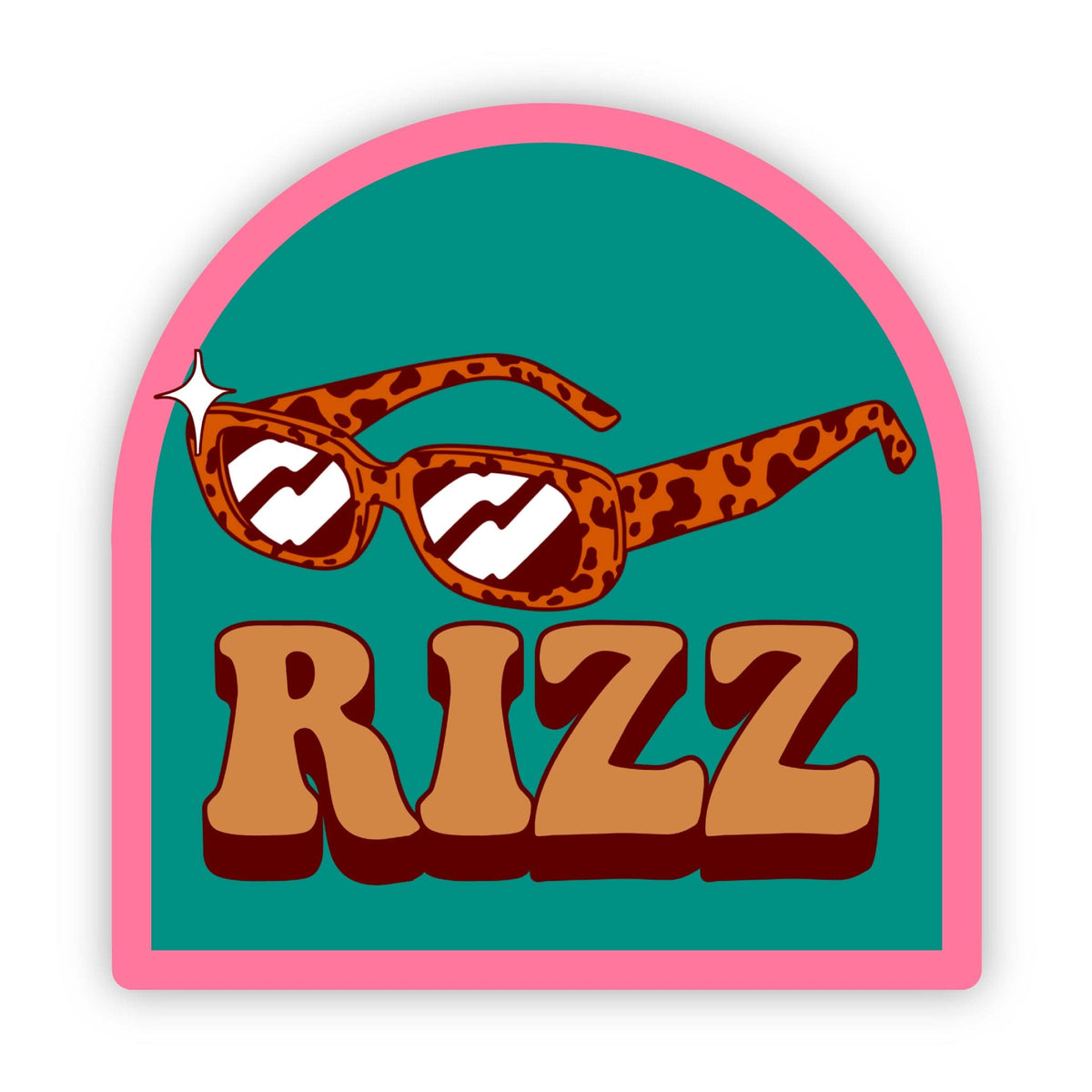 Rizz Cheetah Print Sunglasses Patch Sticker – Big Moods