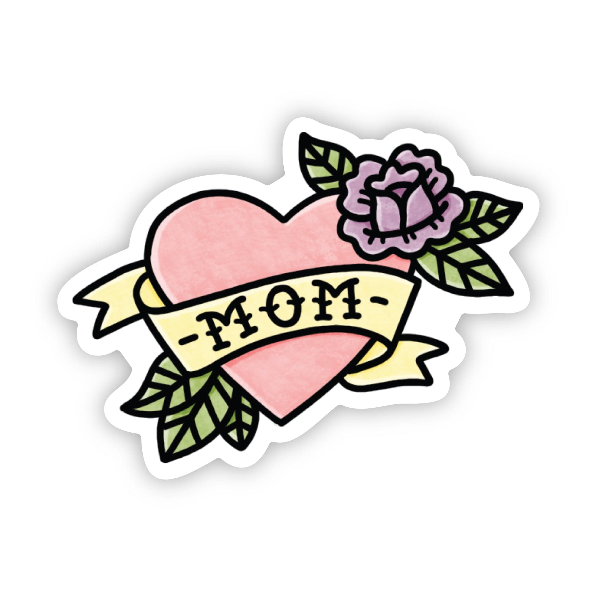Mom tattoo heart sticker – Big Moods