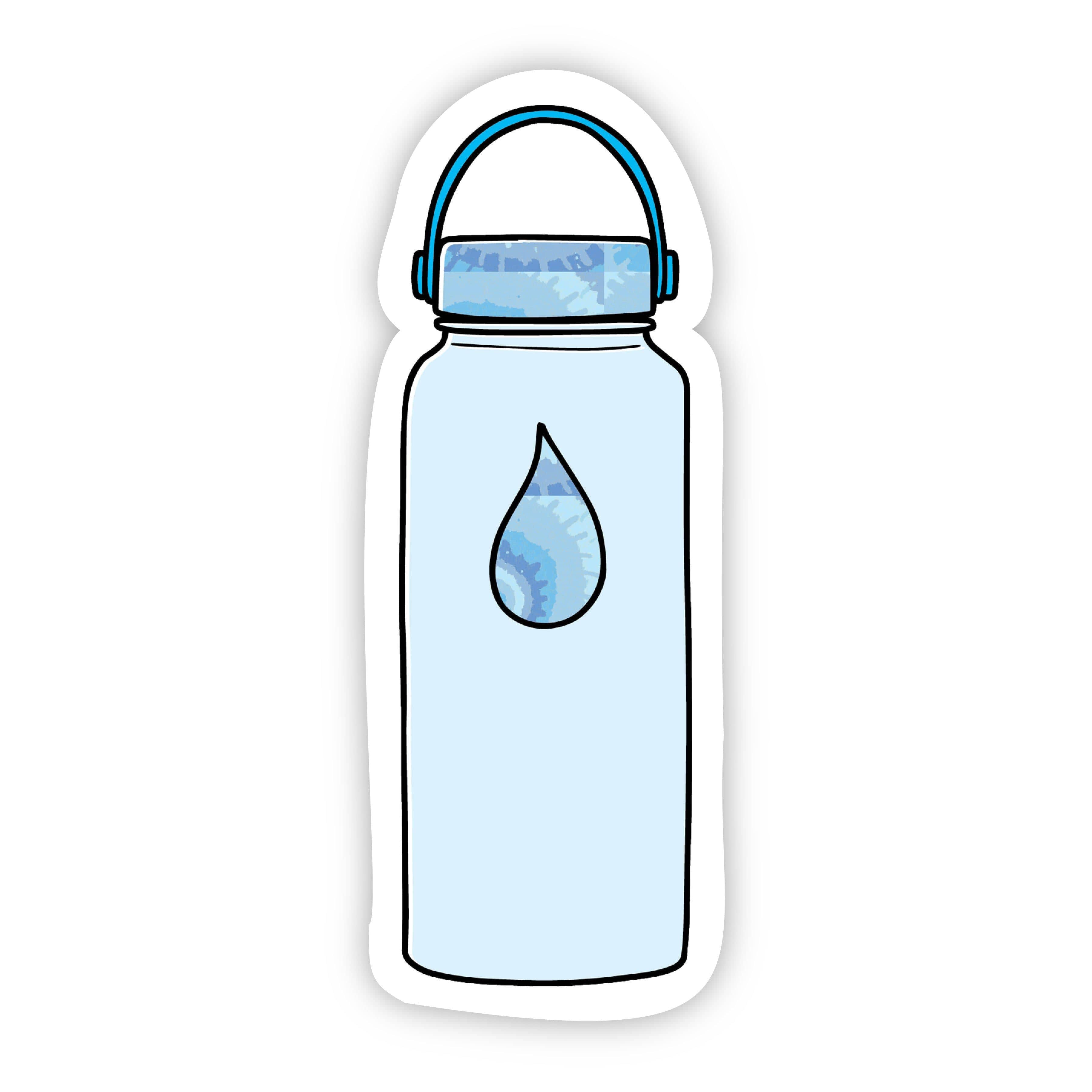 Water Bottle Blue Aesthetic Sticker