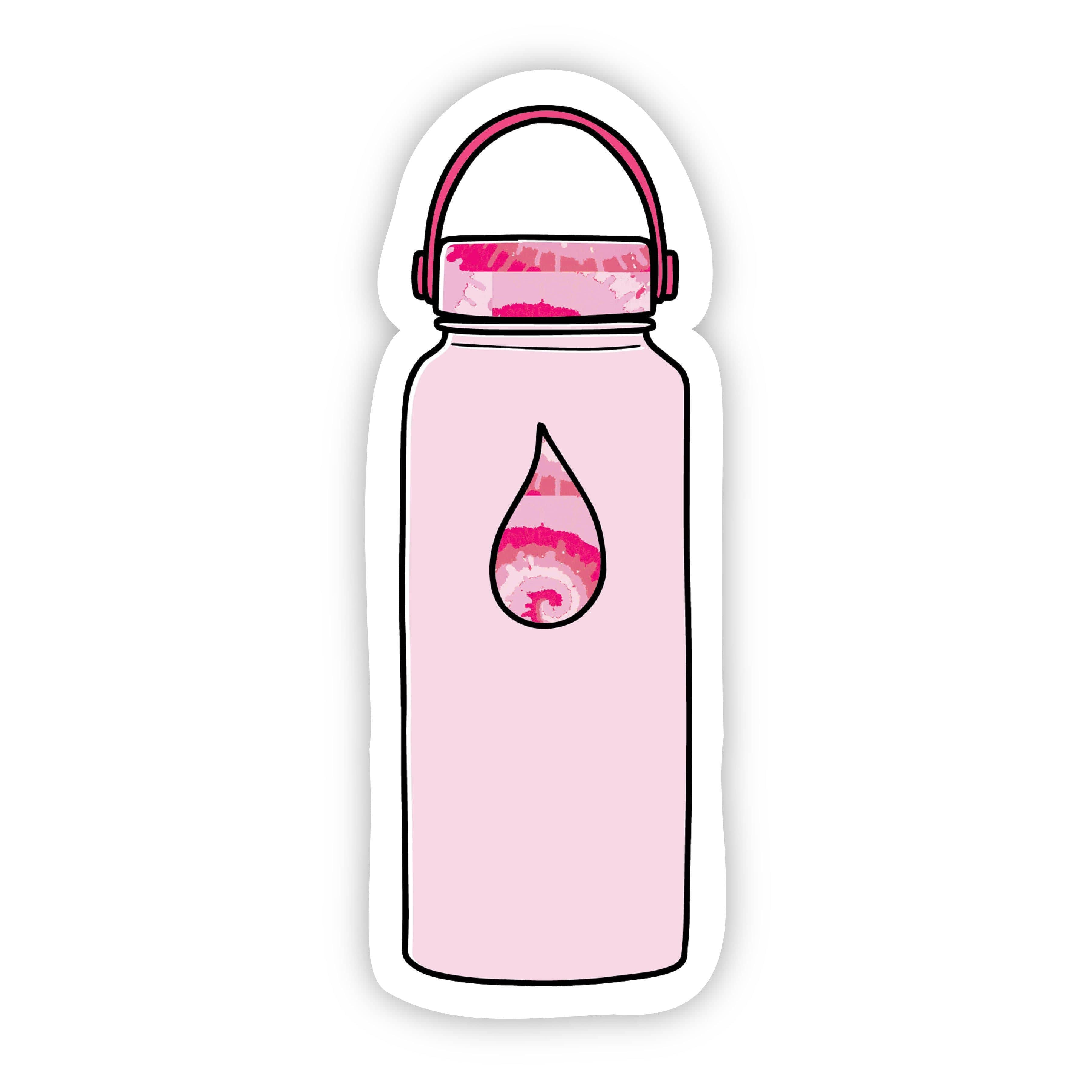 Water Bottle Pink Aesthetic Sticker – Big Moods
