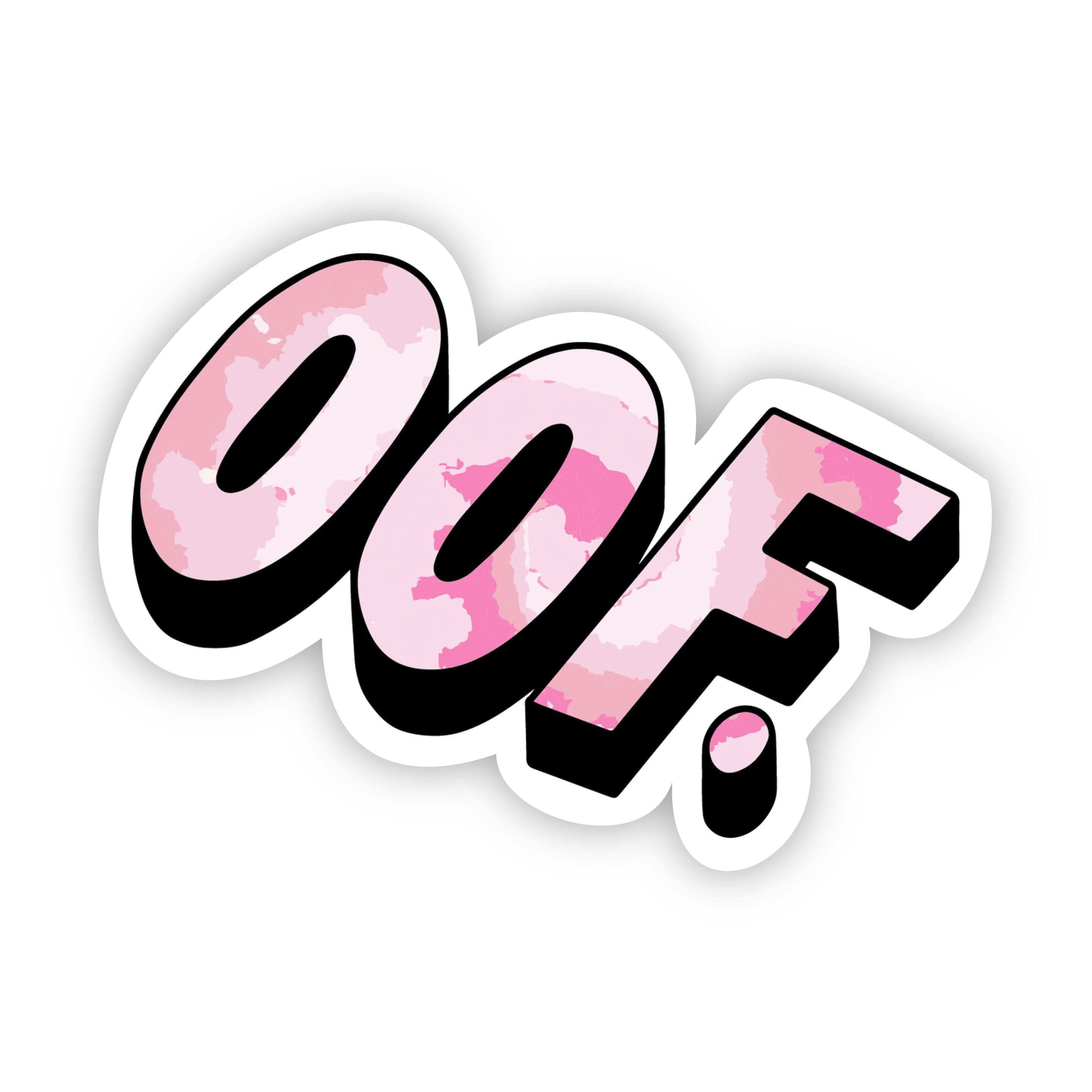 Oof Pink Aesthetic Sticker – Big Moods