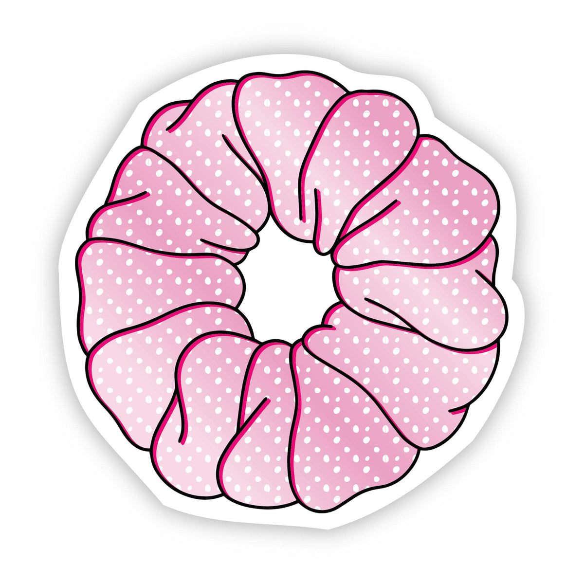 Scrunchie Pink Aesthetic Sticker – Big Moods