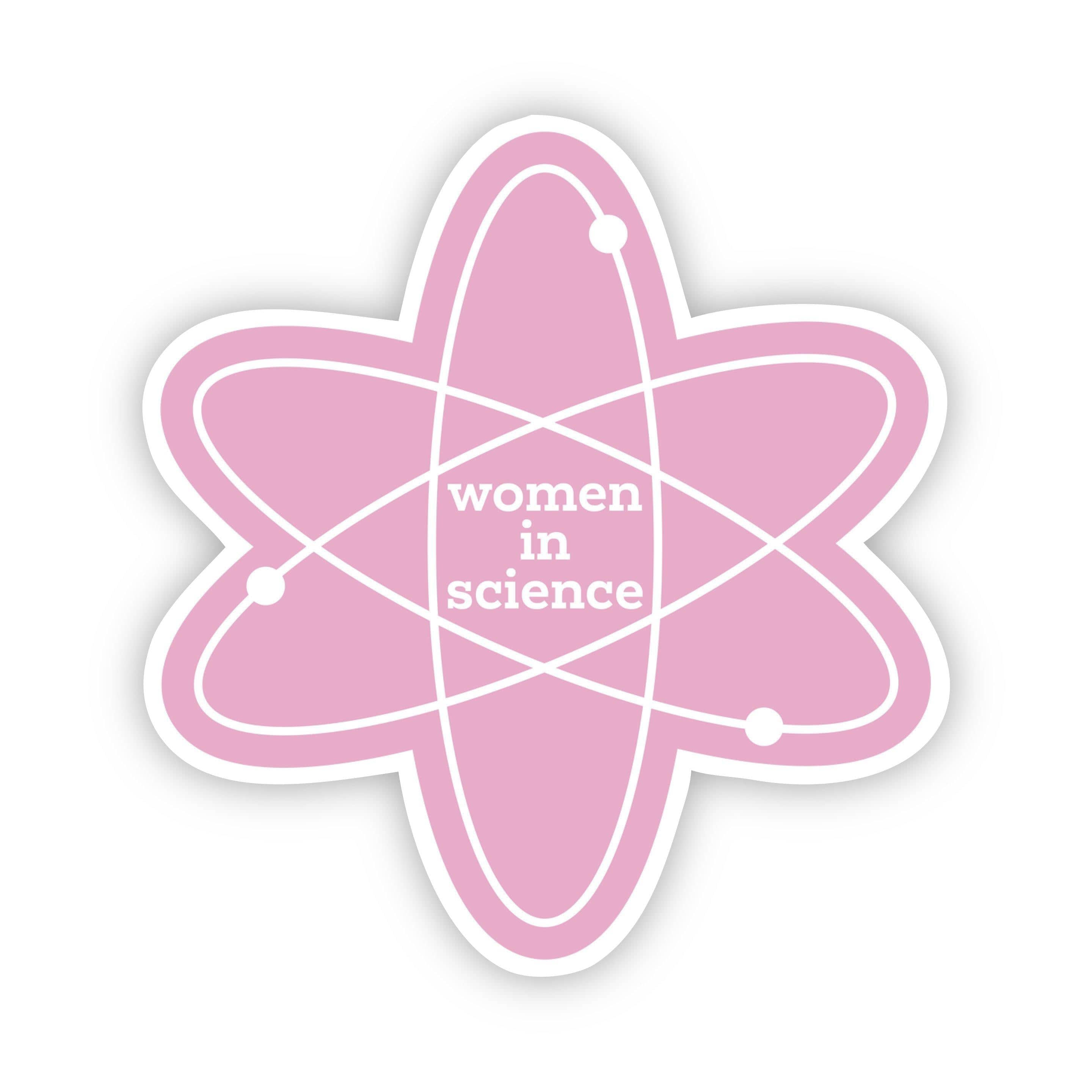 Women in Science Light Pink Sticker – Big Moods