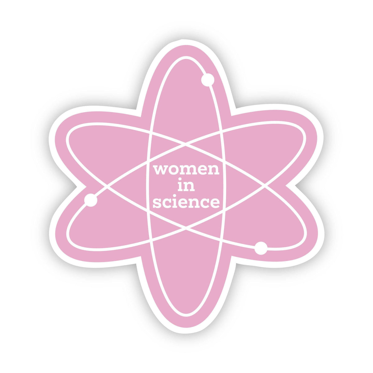 Women in Science Light Pink Sticker – Big Moods