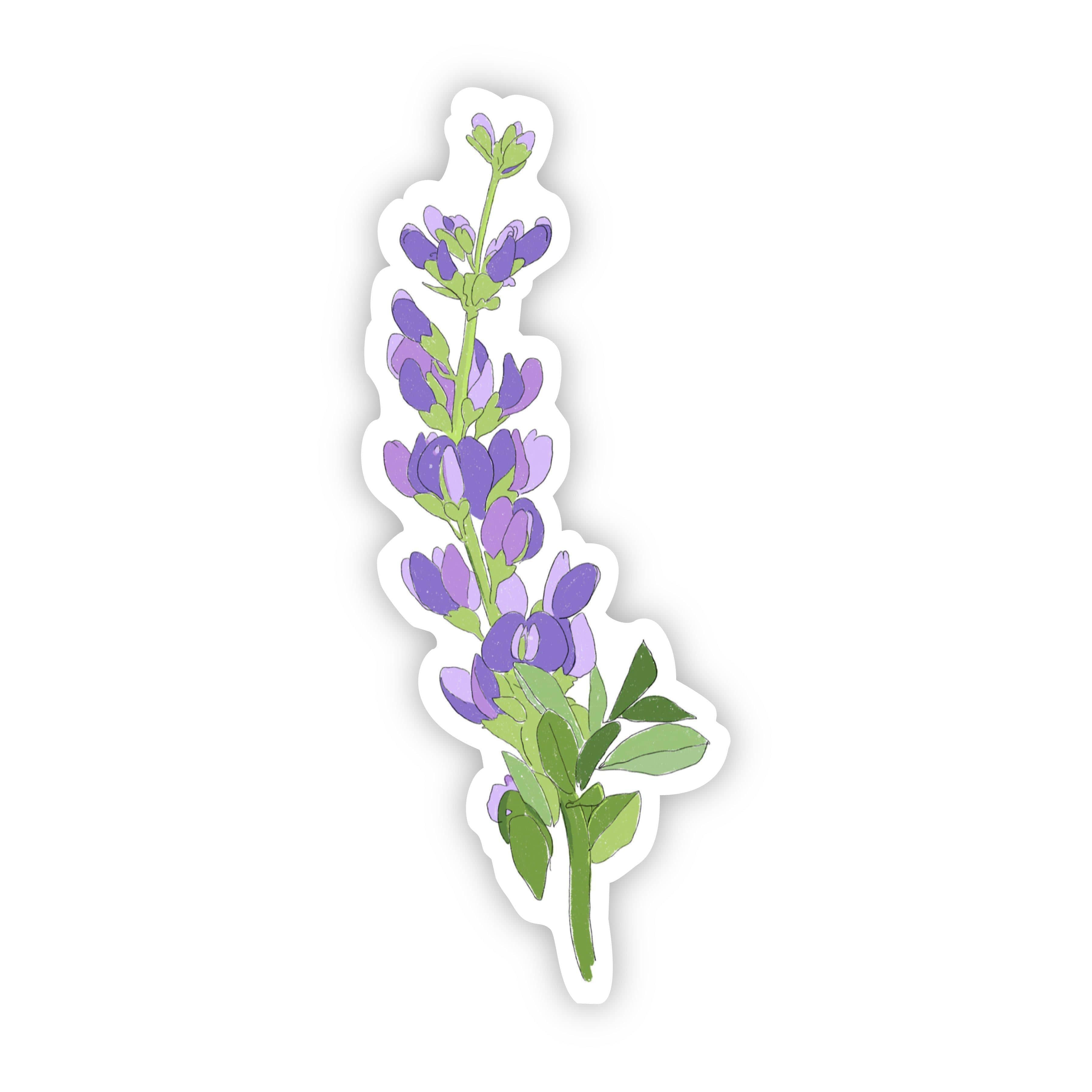 Purple Flower Sticker – Big Moods