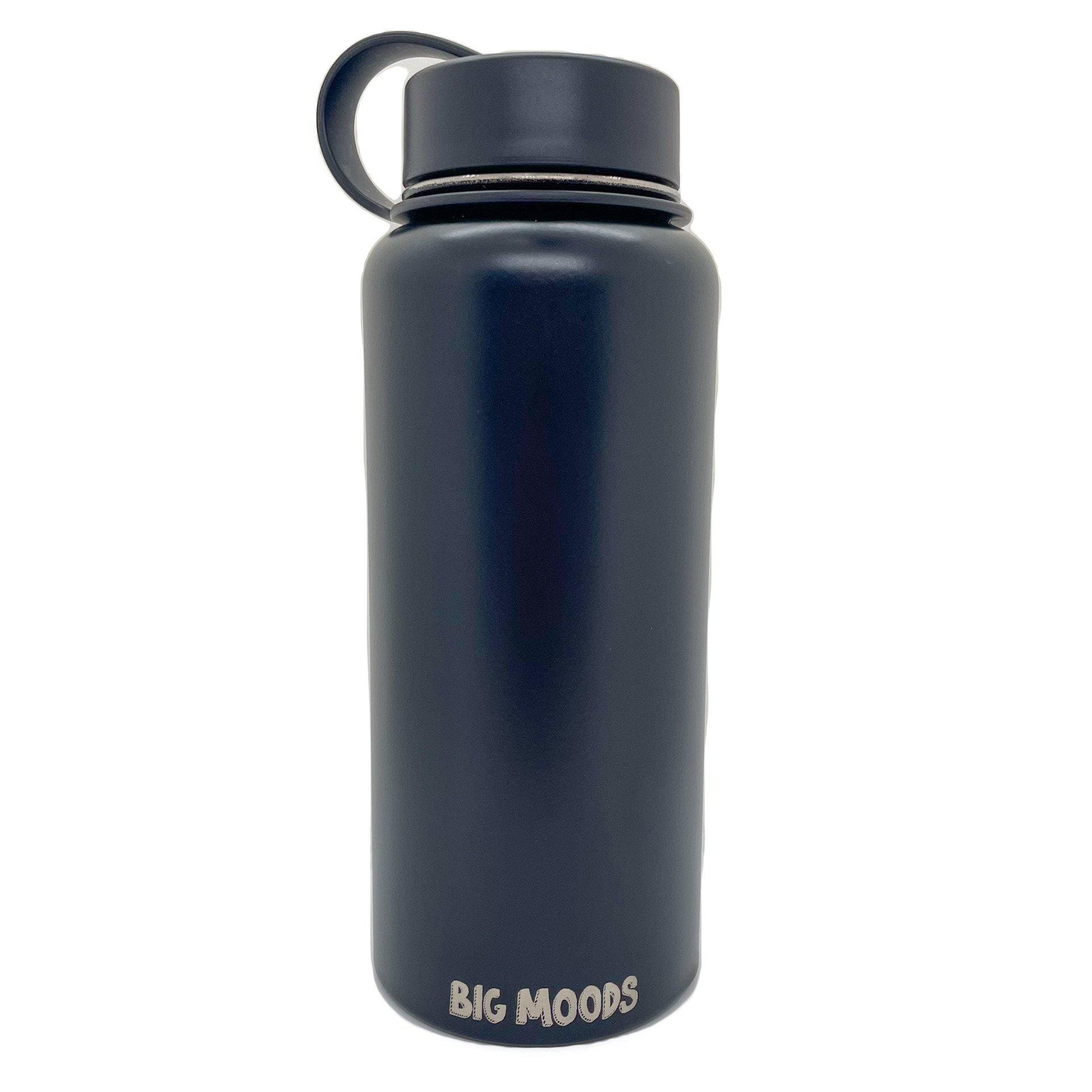 Water Bottle - Black - 32oz – Big Moods