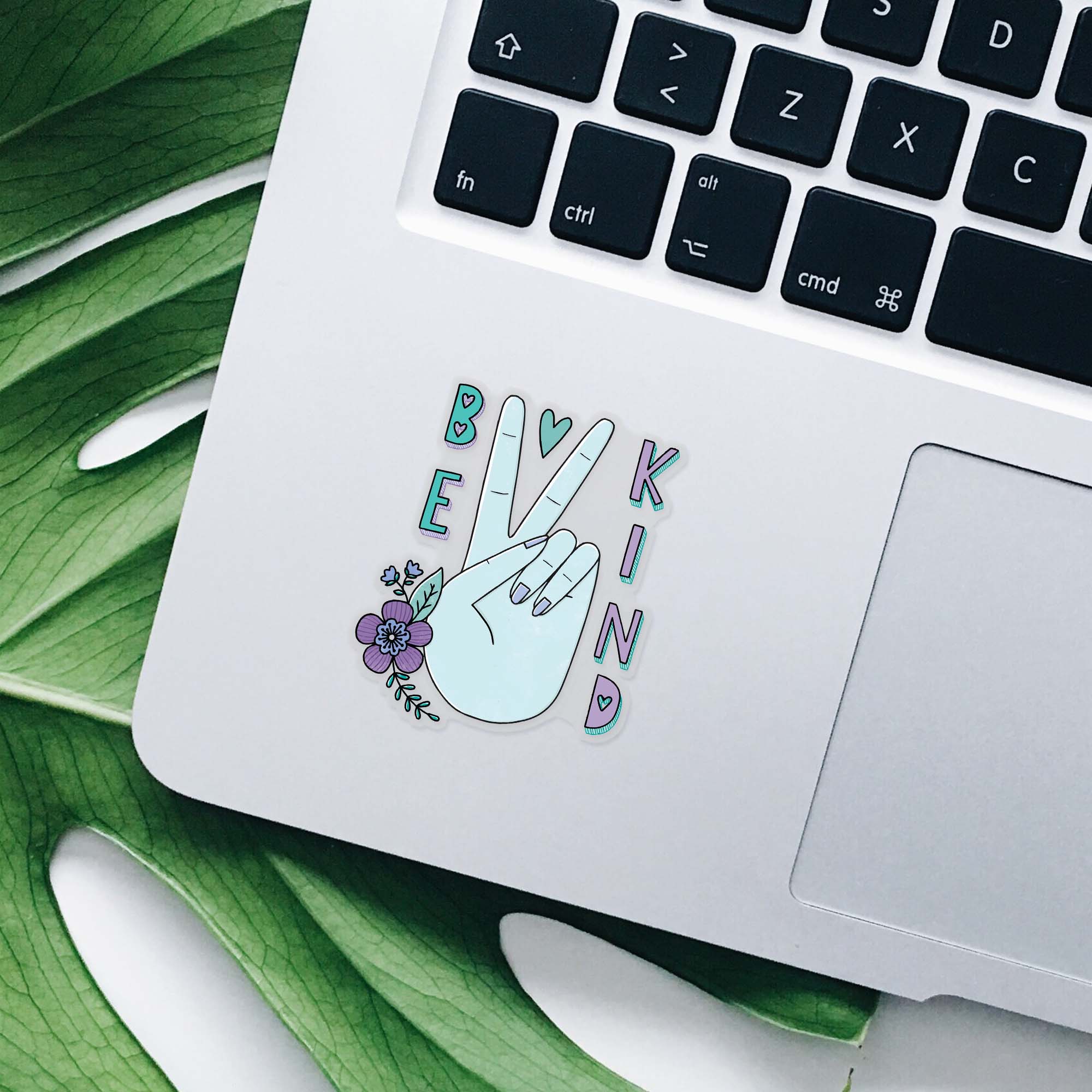 Be Kind Clear Sticker – Big Moods