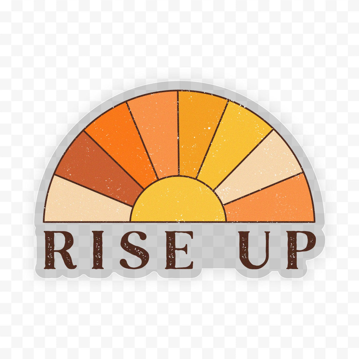 Rise Up Sun Clear Sticker – Big Moods