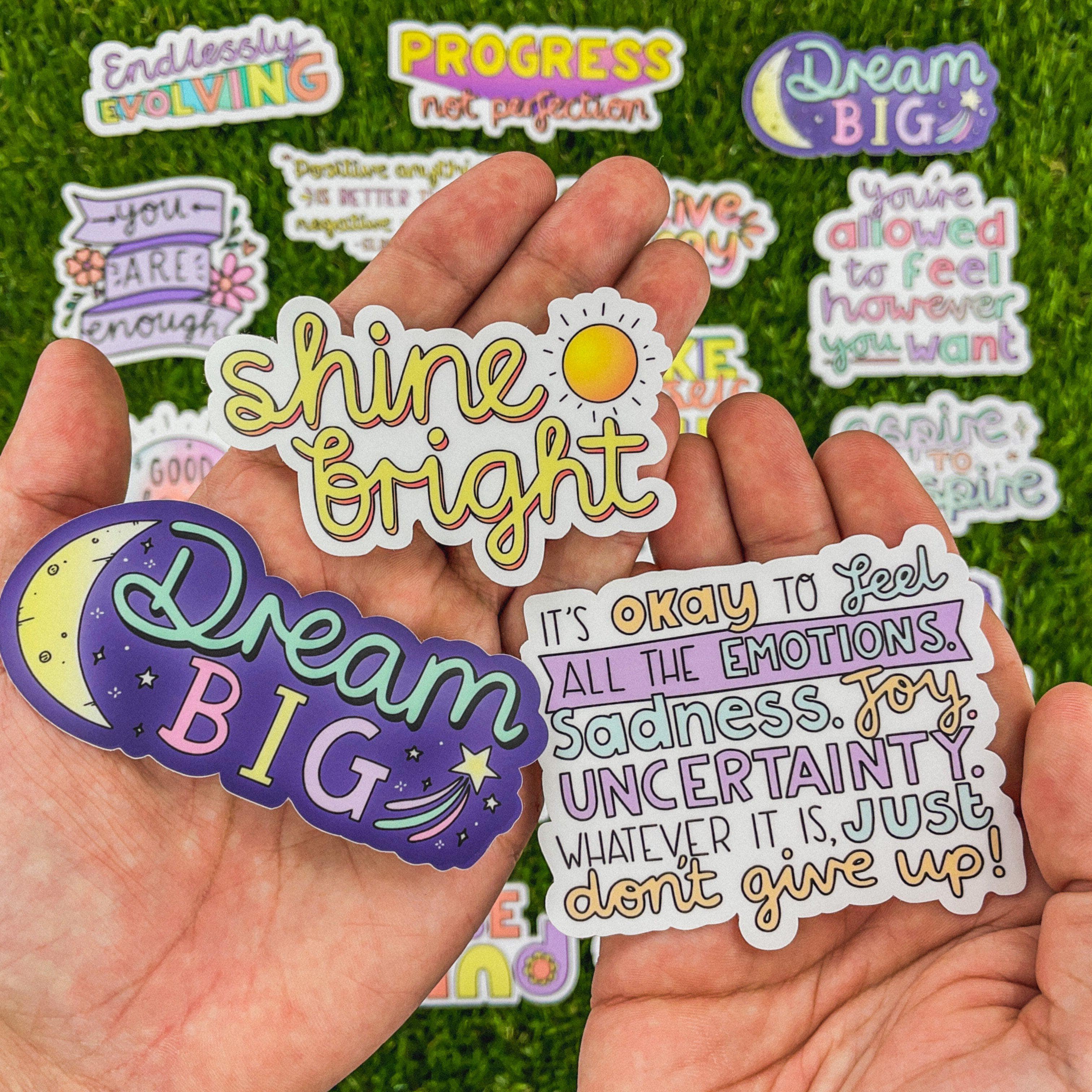 Colorful Positivity Sticker 22 Pack – Big Moods