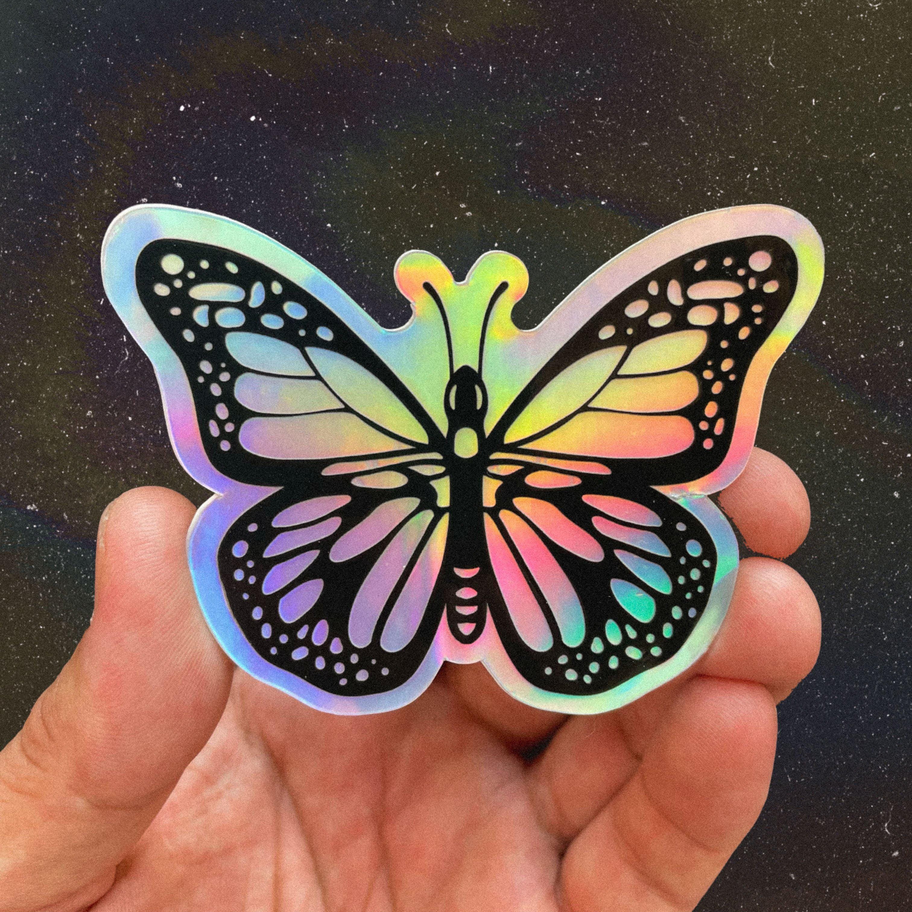 Mini Sticker Holographic Nature Sticker Pop-socket Sticker 