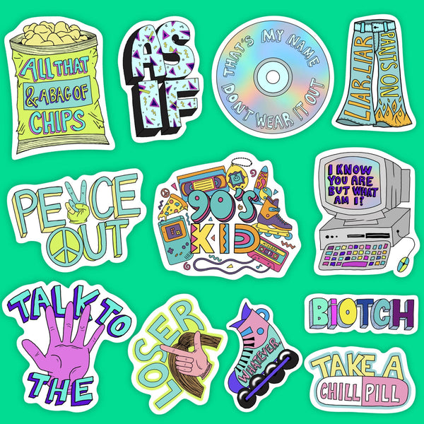 oh snap 90s sticker – Big Moods