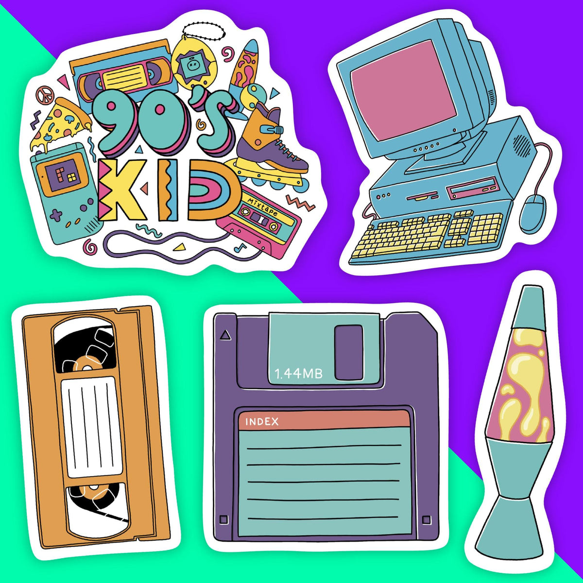 90s Icon Sticker 5 pack – Big Moods
