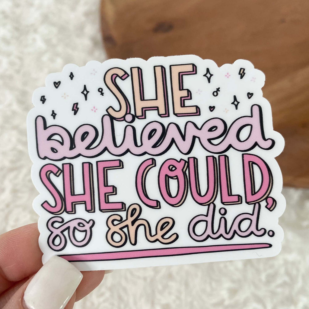 She Builds Sticker Women's Empowerment – Big Moods