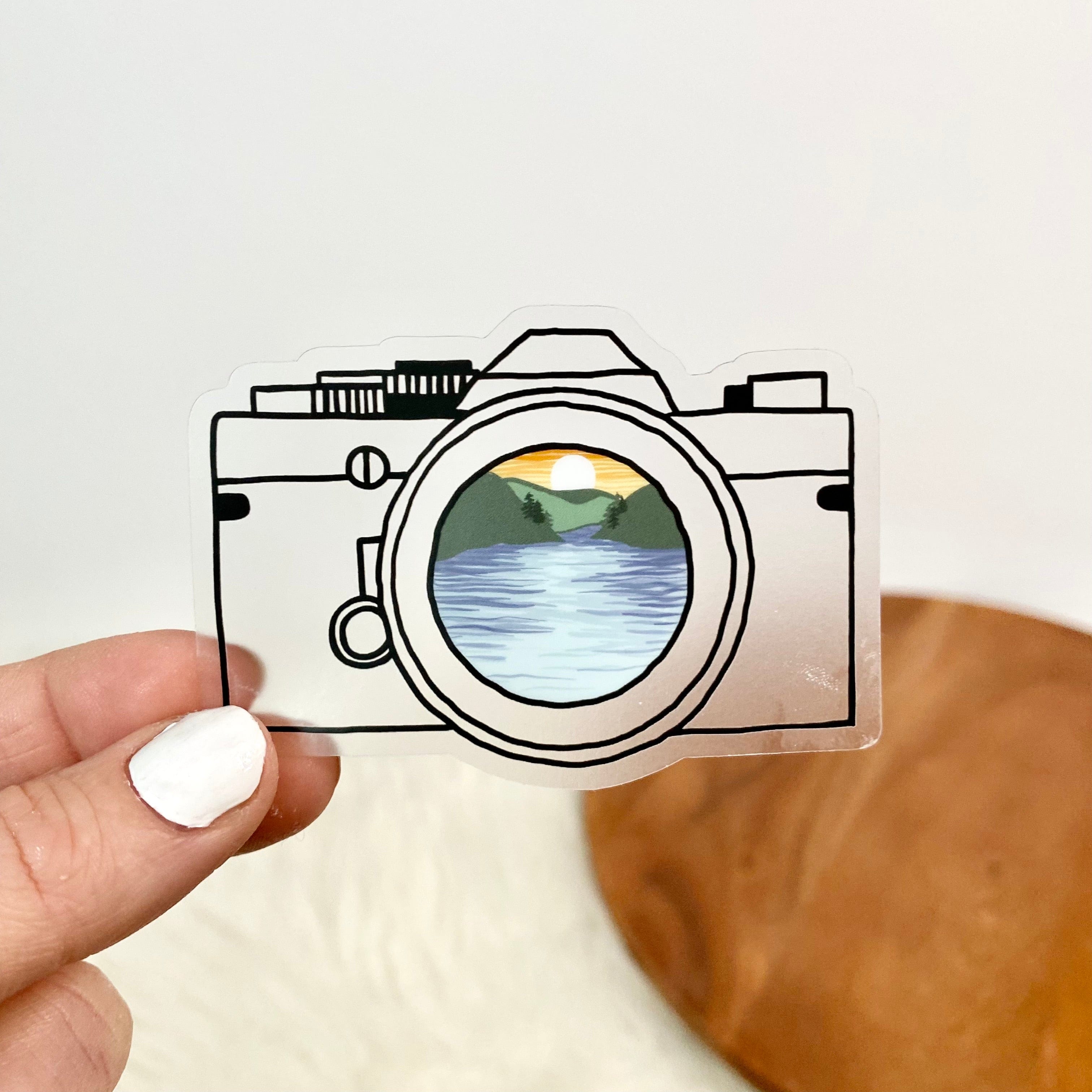 Camera Nature Clear Sticker – Big Moods