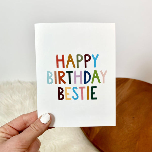 Bestie Birthday Card