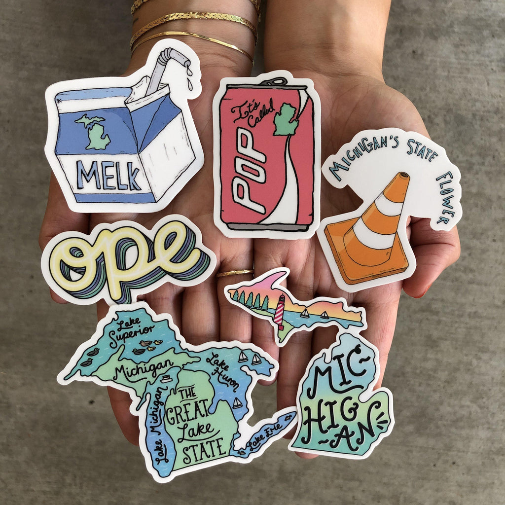 Sticker Gas Mi Michigan Sticker Mega Pack – Big Moods