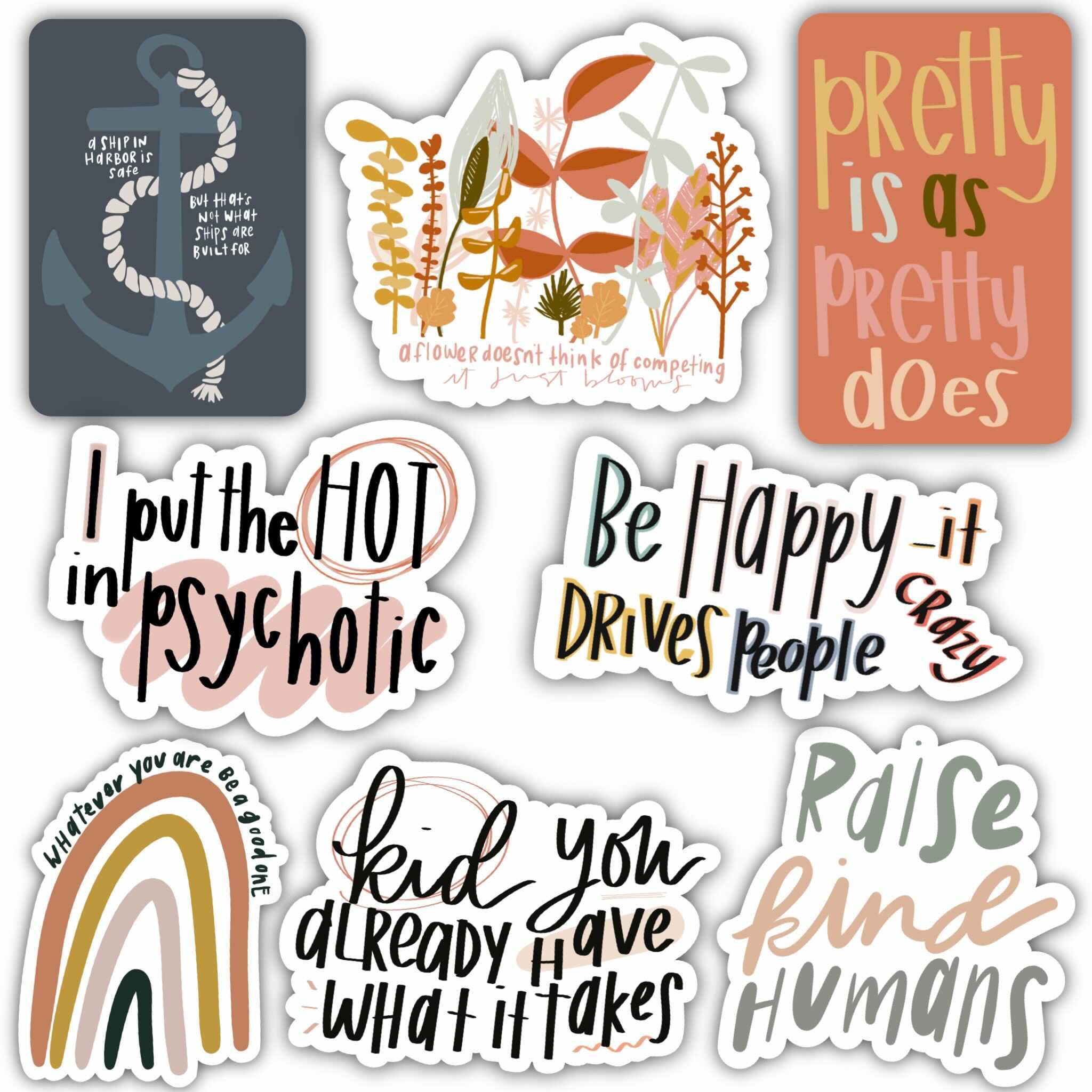 Happiness Sticker 8 Pack – Big Moods