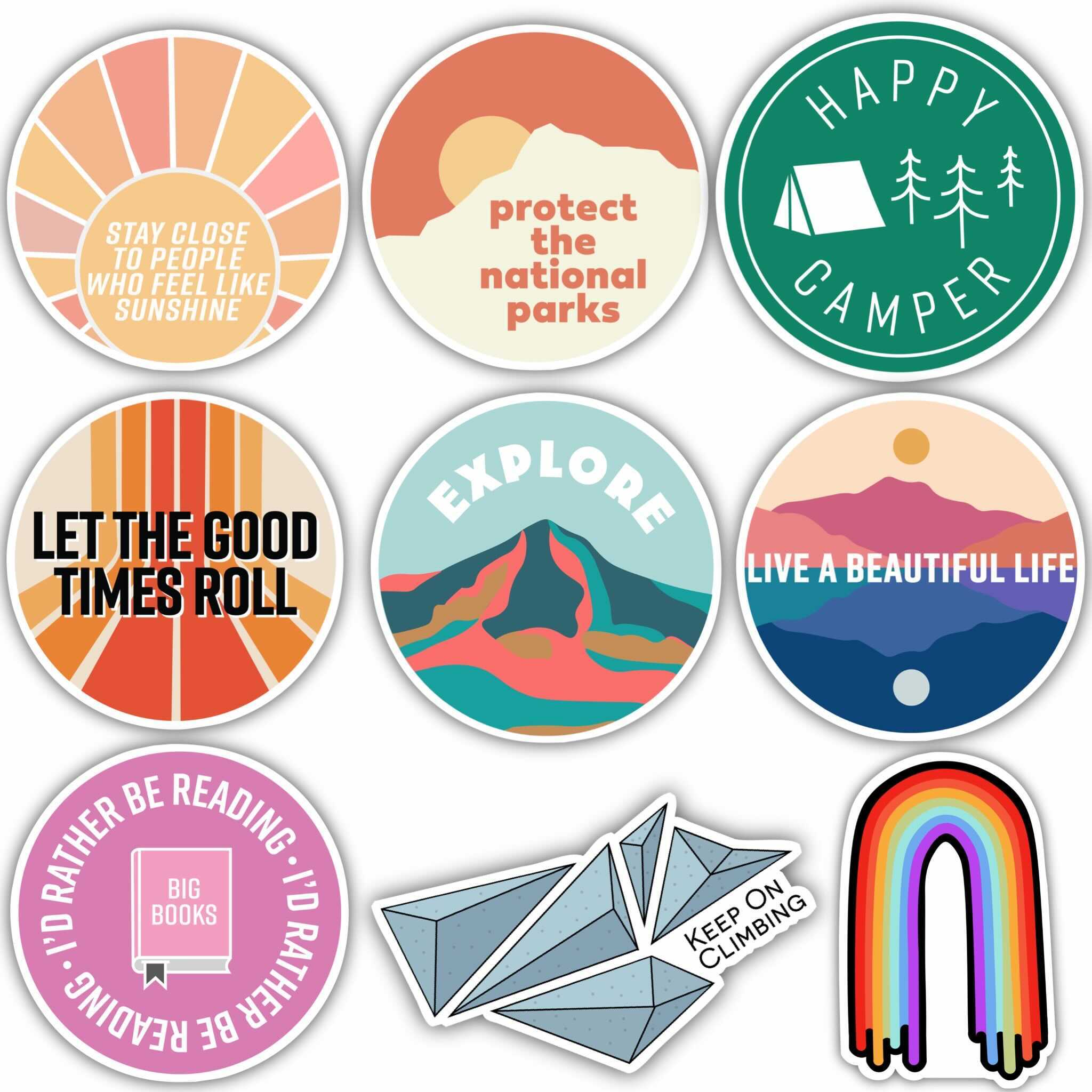 Explore Sticker 9 Pack – Big Moods