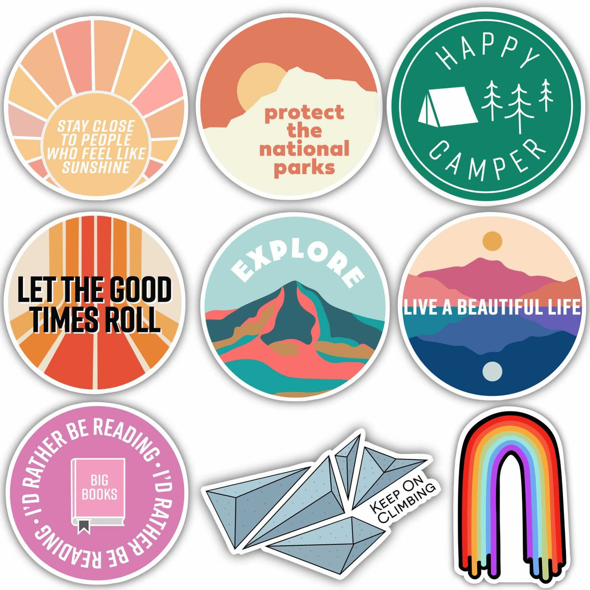 Explore Sticker 9 Pack – Big Moods