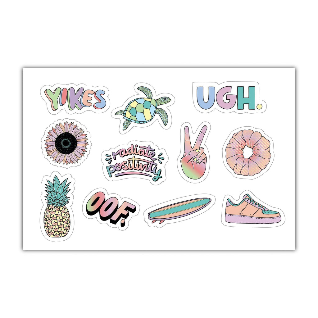 Pack of Mini Stickers, sticker pack, tiny stickers, small stickers, fo