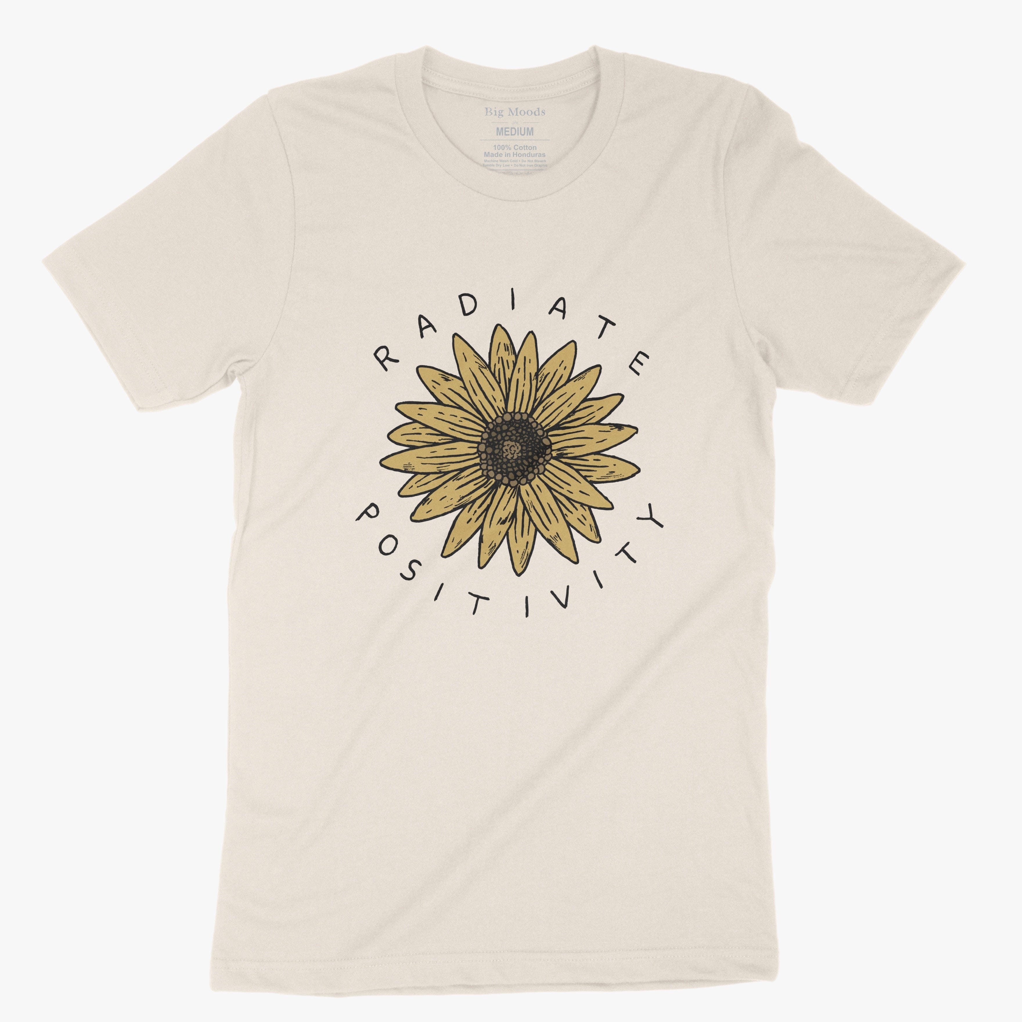 Radiate Positivity Sunflower T-Shirt – Big Moods