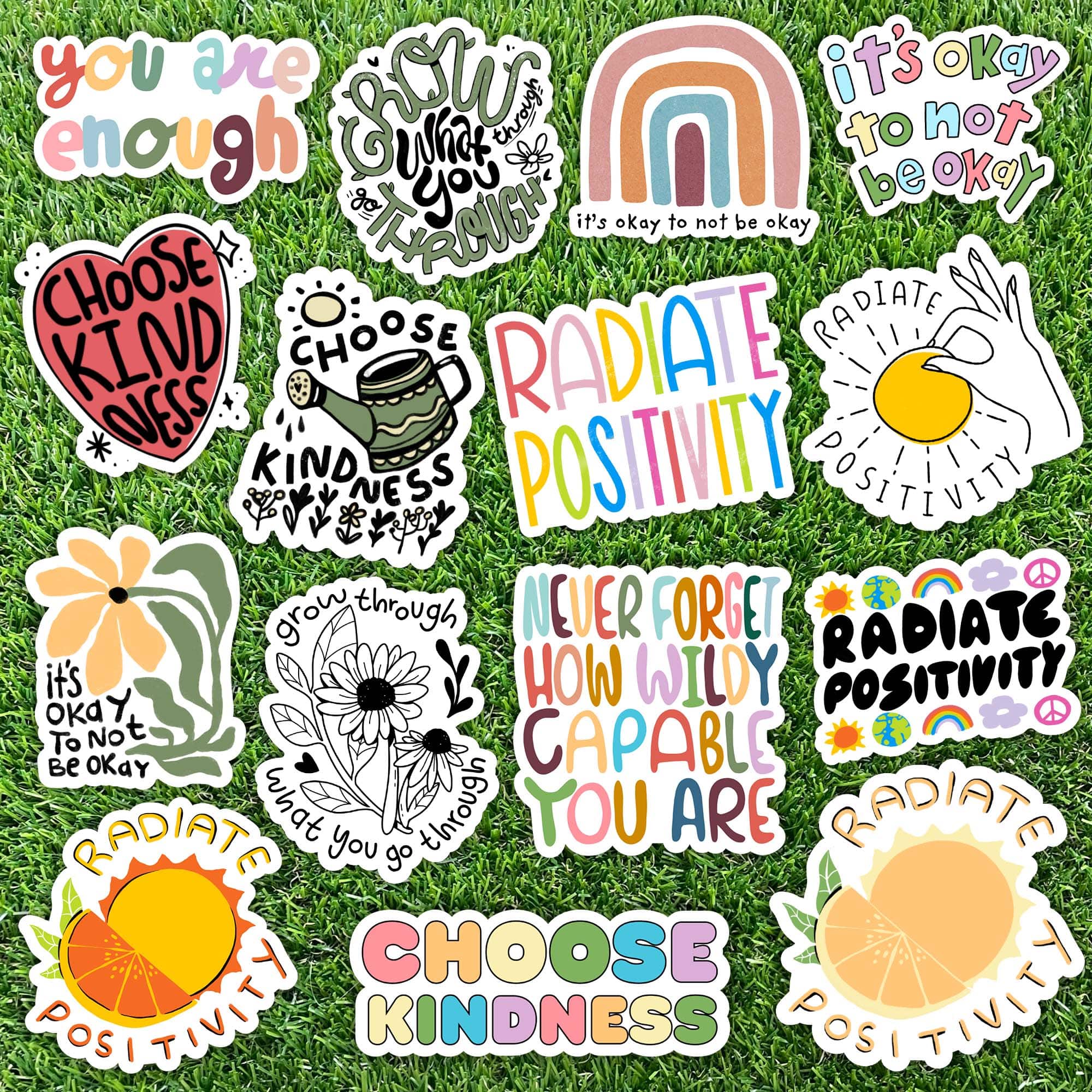Kindness Sticker Bundle  Motivational Positivity Stickers