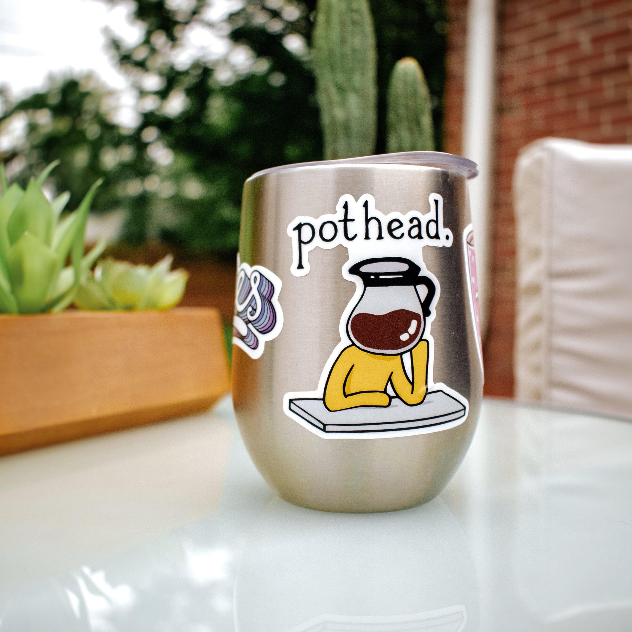 pothead coffee sticker Pothead Coffee Sticker – Big Moods