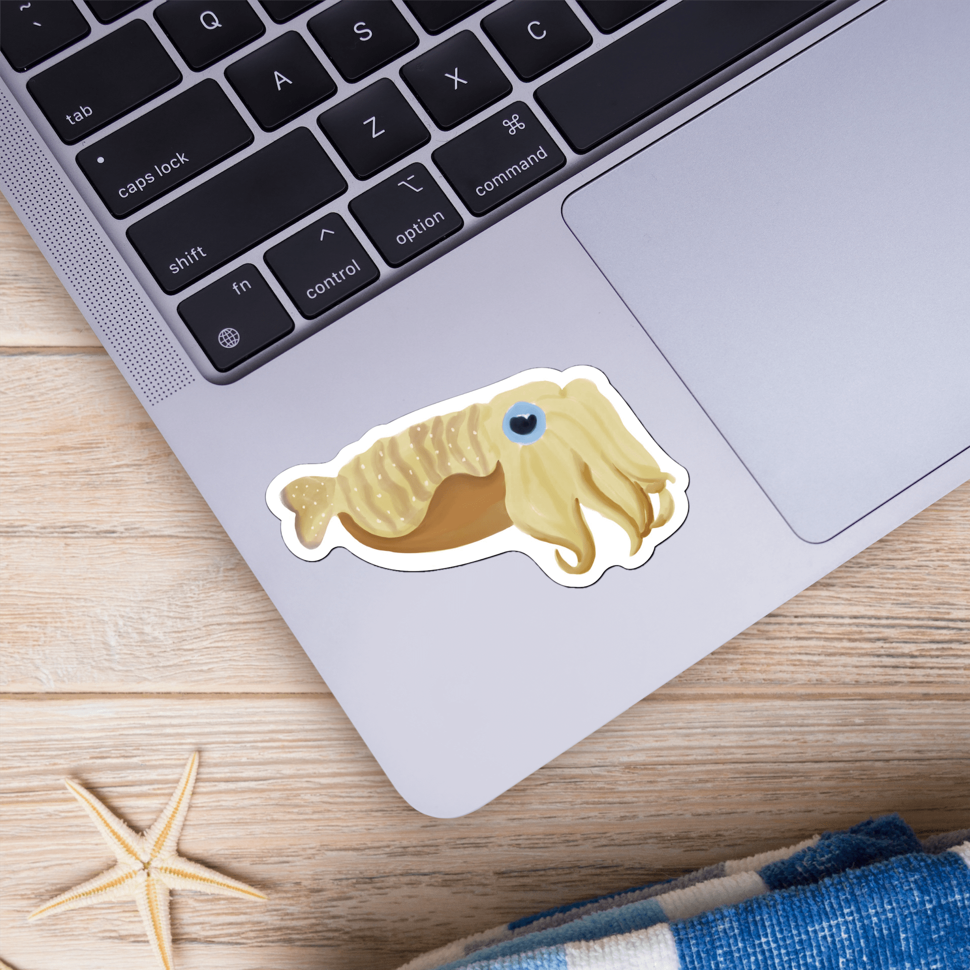 Tan Cuttle Fish Sticker – Big Moods