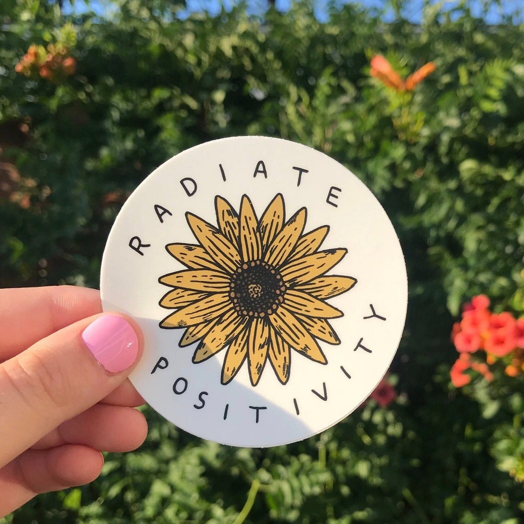 Sunflower Yellow Aesthetic Sticker – Big Moods