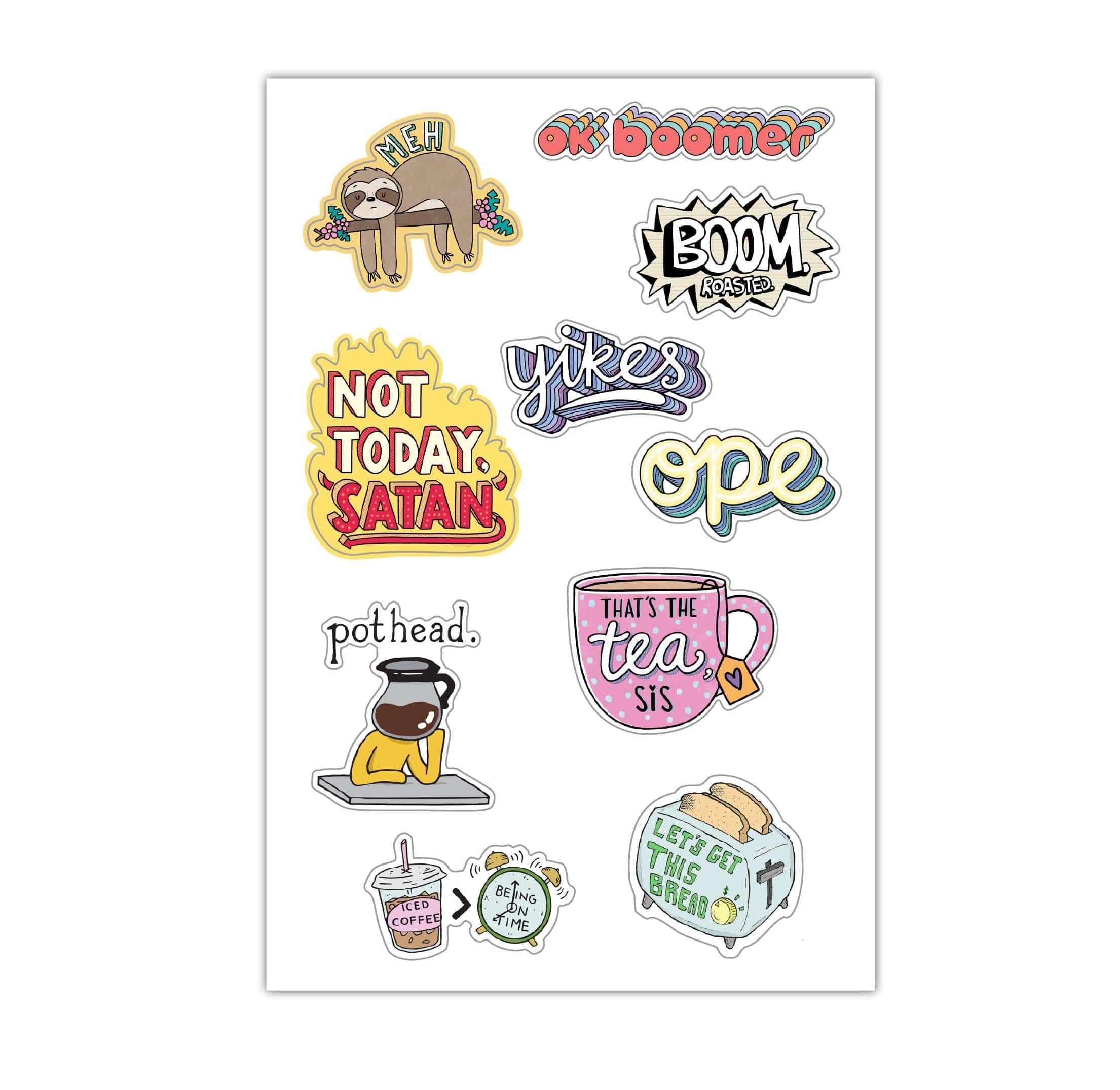 Sheet of Mini Stickers - Meme Edition - 10 Designs – Big Moods