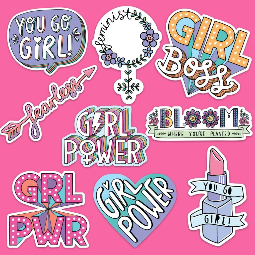 Fantasy Stickers Sticker Pack Sticker Bundle Girl Power Stickers Feminist  Stickers Girl Power Accessories -  Denmark