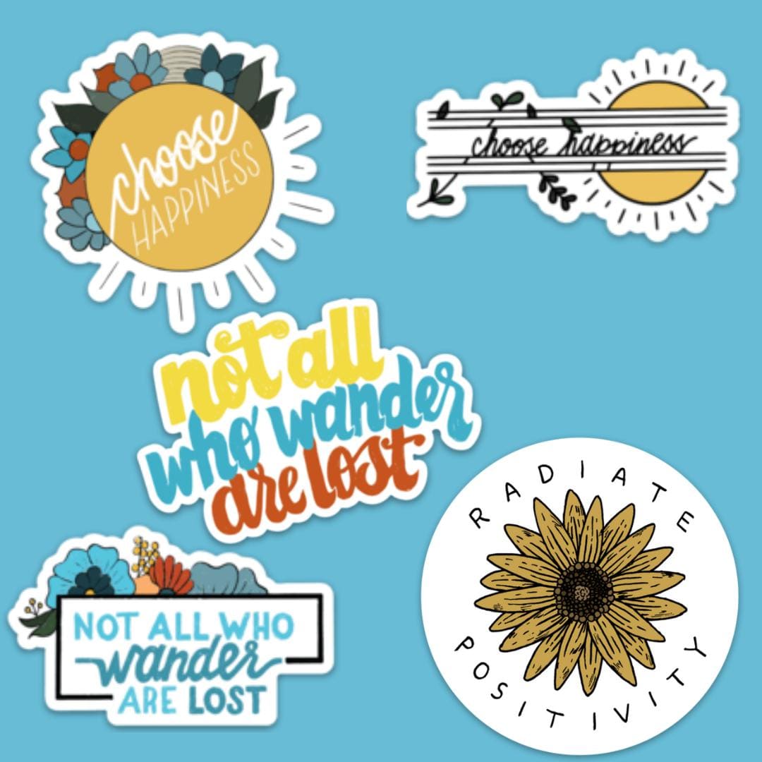 Choose Happiness Sticker Pack | 5 Stickers – Big Moods