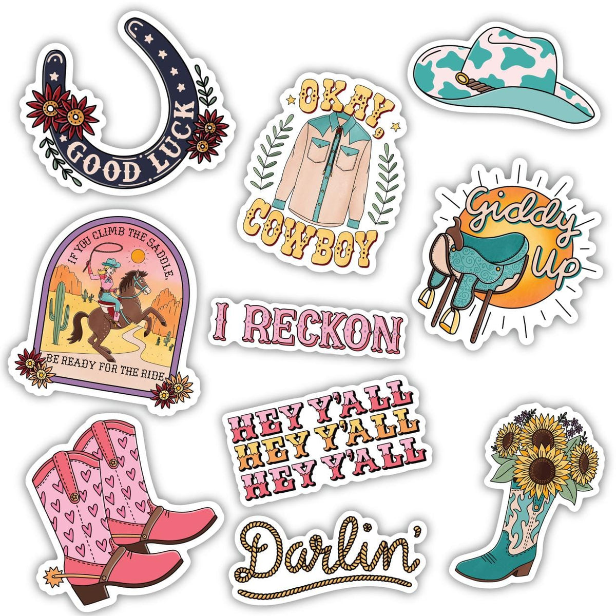 Wild West Stickers - 10 Pack – Big Moods