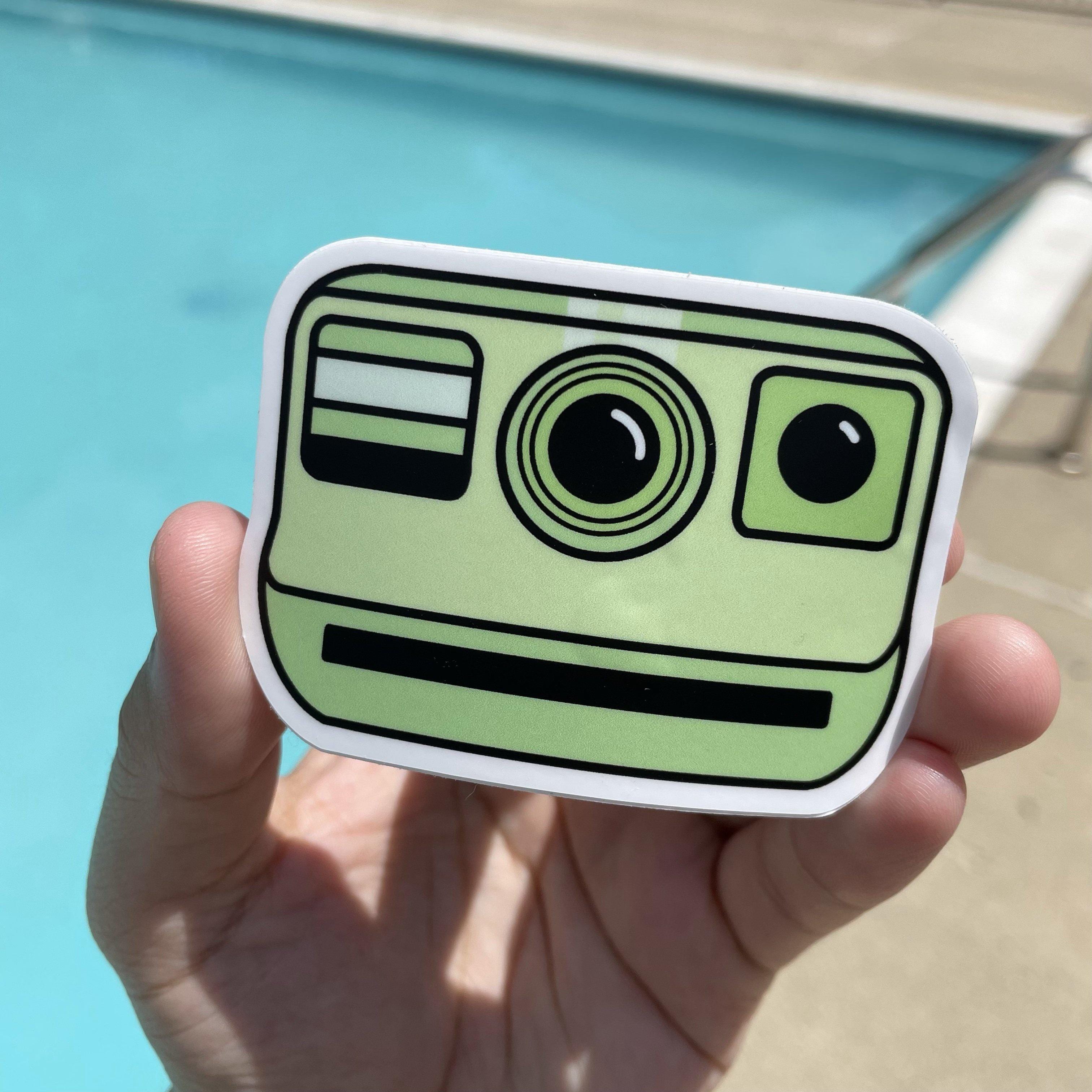 Fuzzy Retro Camera Stickers
