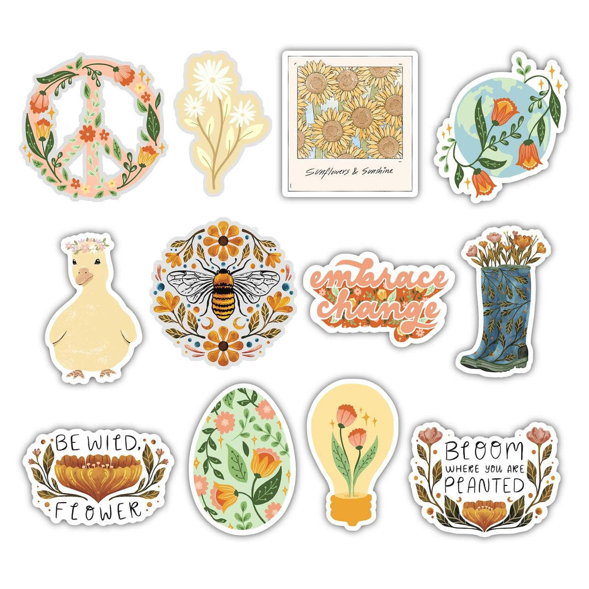 Spring 2022 Stickers 12 Pack – Big Moods